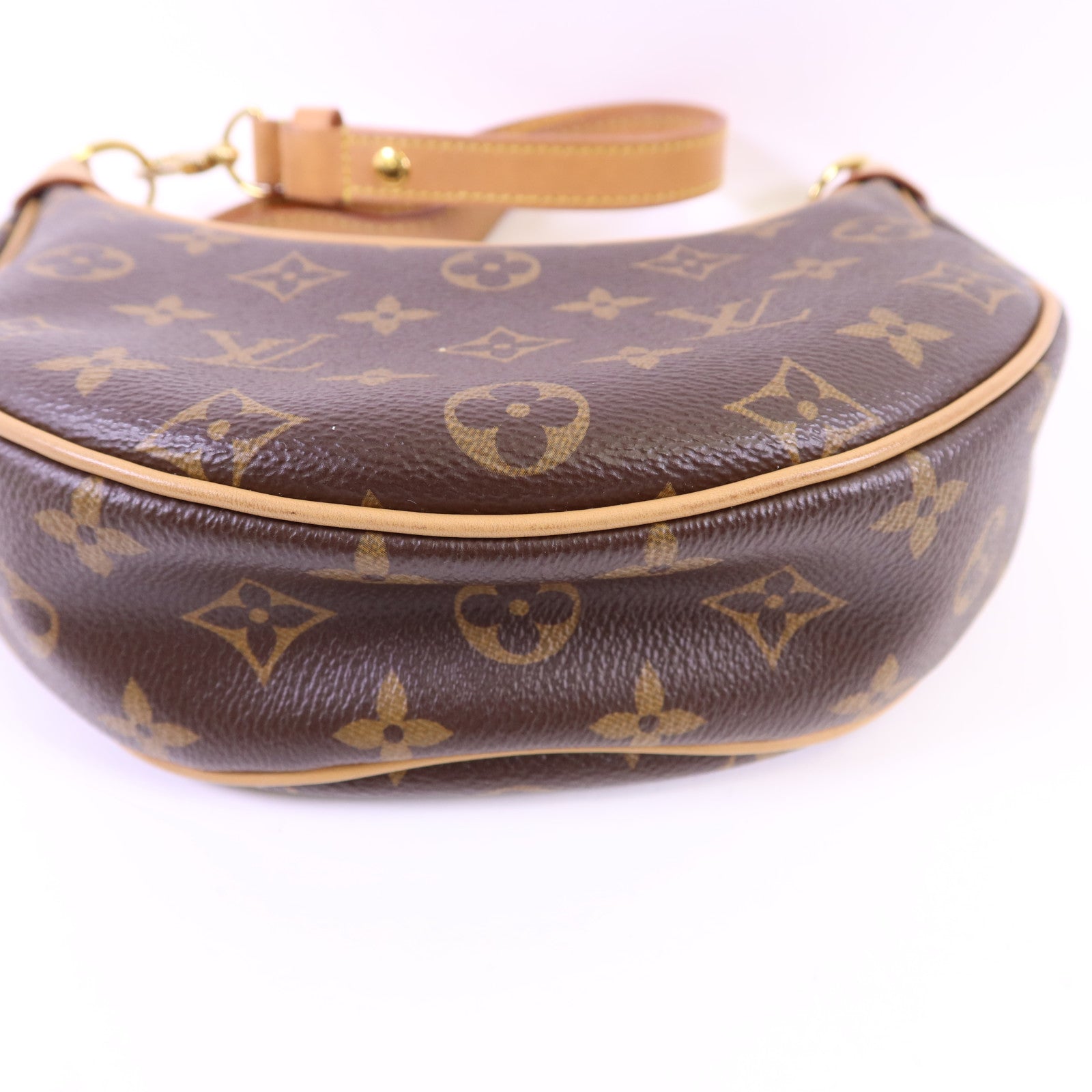 LOUIS VUITTON Monogram Loop金扣肩背袋棕色