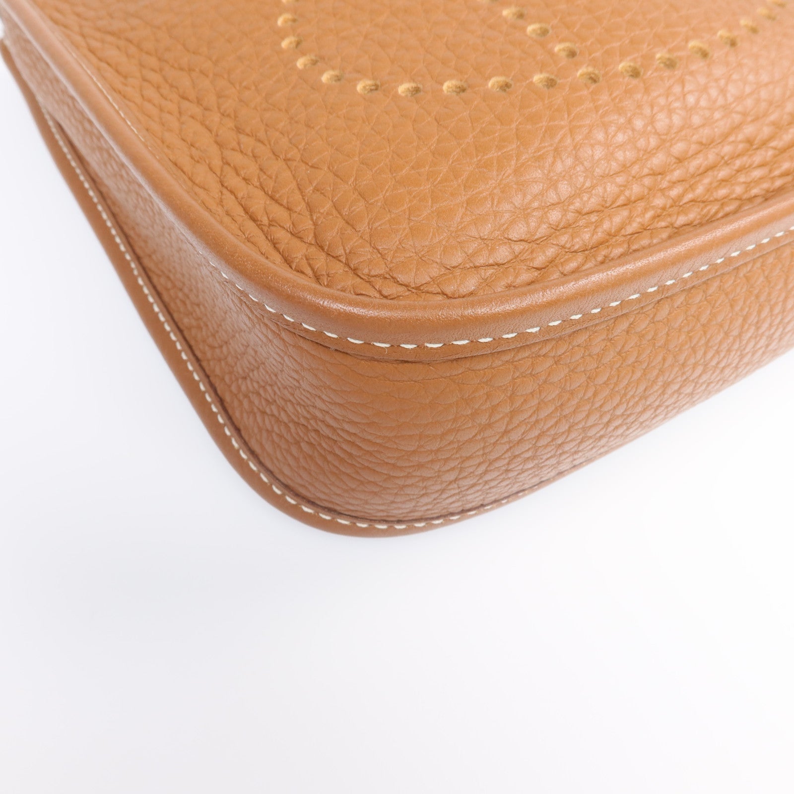 HERMES Clemence皮革Evelyne TPM 銀扣肩背袋