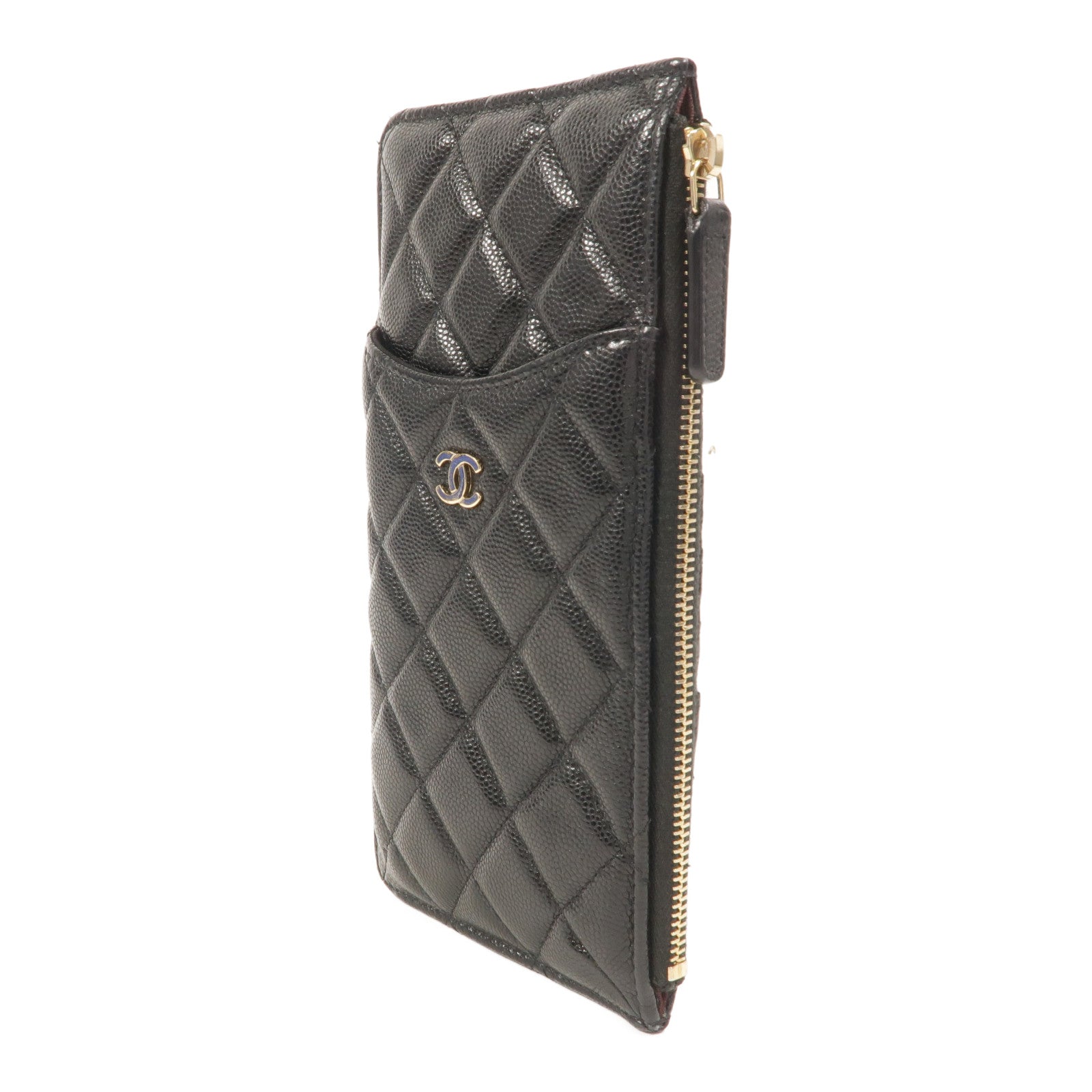 CHANEL 牛皮皮革Classic Phone Pouch with Zipper長錢包