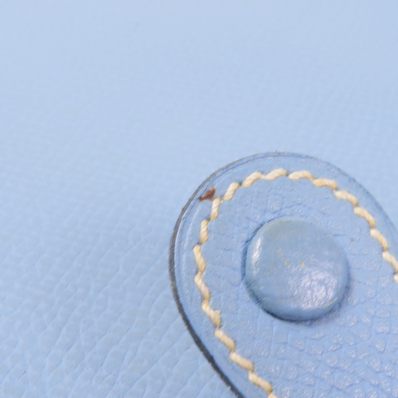 HERMES Clemence皮革Evelyne TPM銀扣手挽袋Bleu Jean