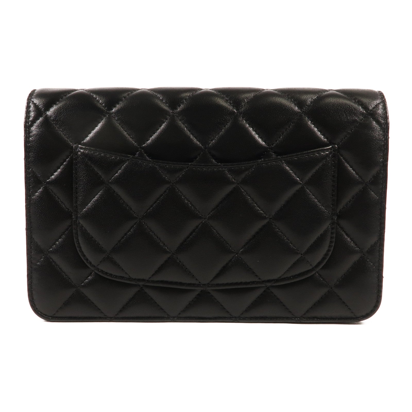 CHANEL 羊皮皮革WOC Wallet On Chain金扣鏈帶肩背袋