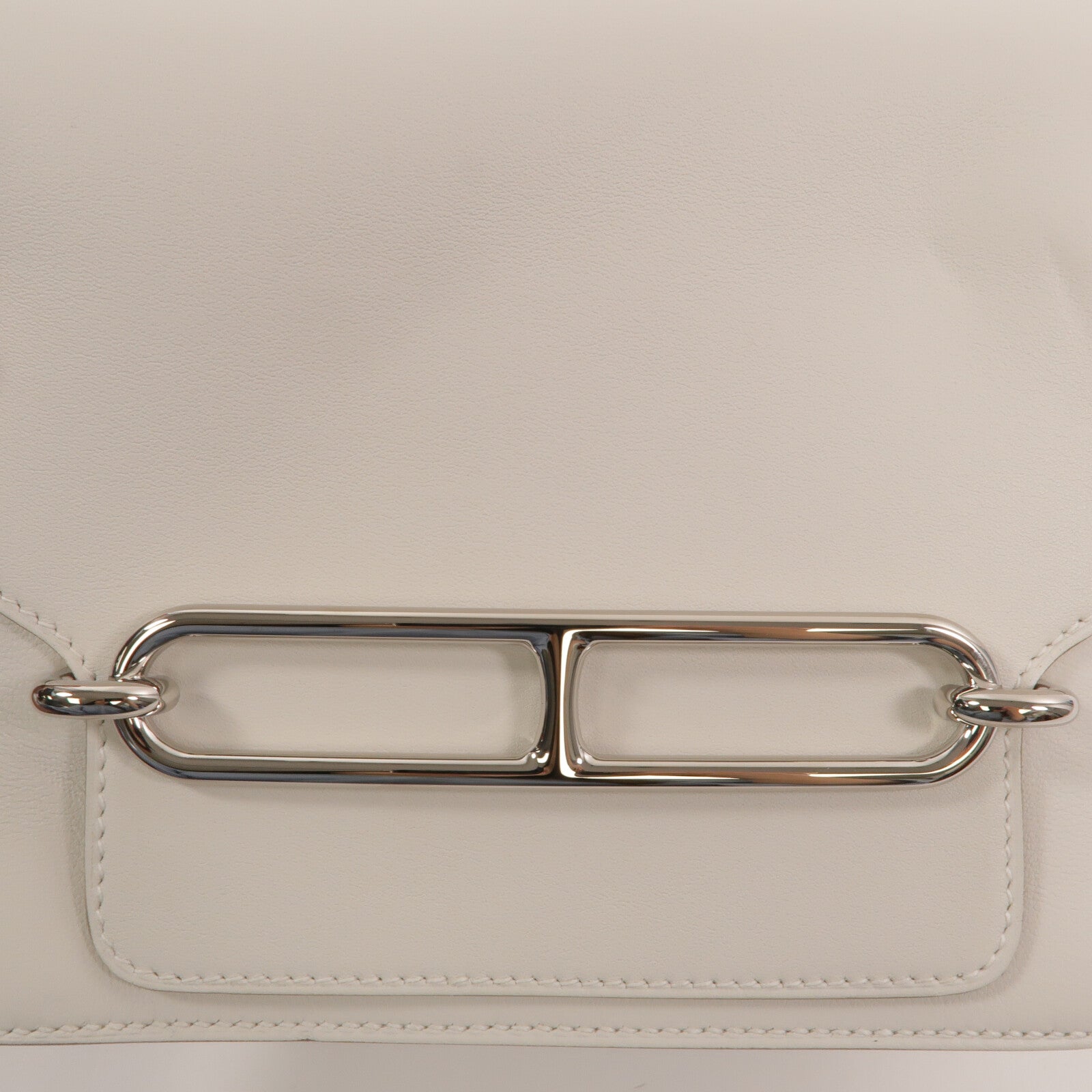 HERMES Evercolor皮革Mini Roulis肩背袋Blanc