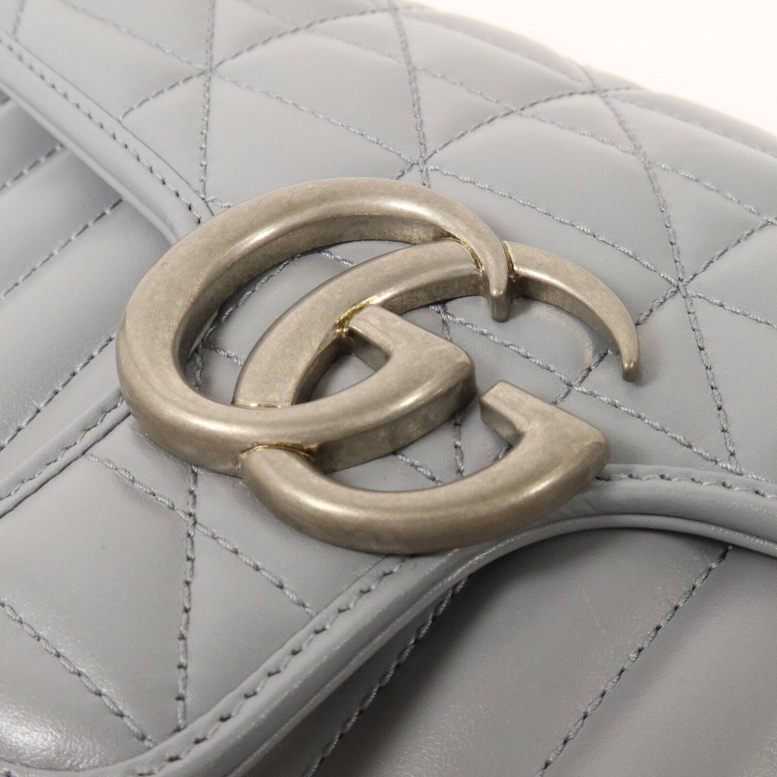 GUCCI 牛皮皮革GG Marmont Shoulder Bag鏈帶肩背袋