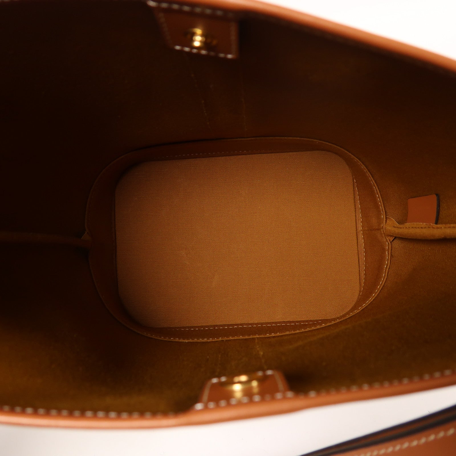 CELINE 塗層帆布Triomphe Bucket金扣肩背袋