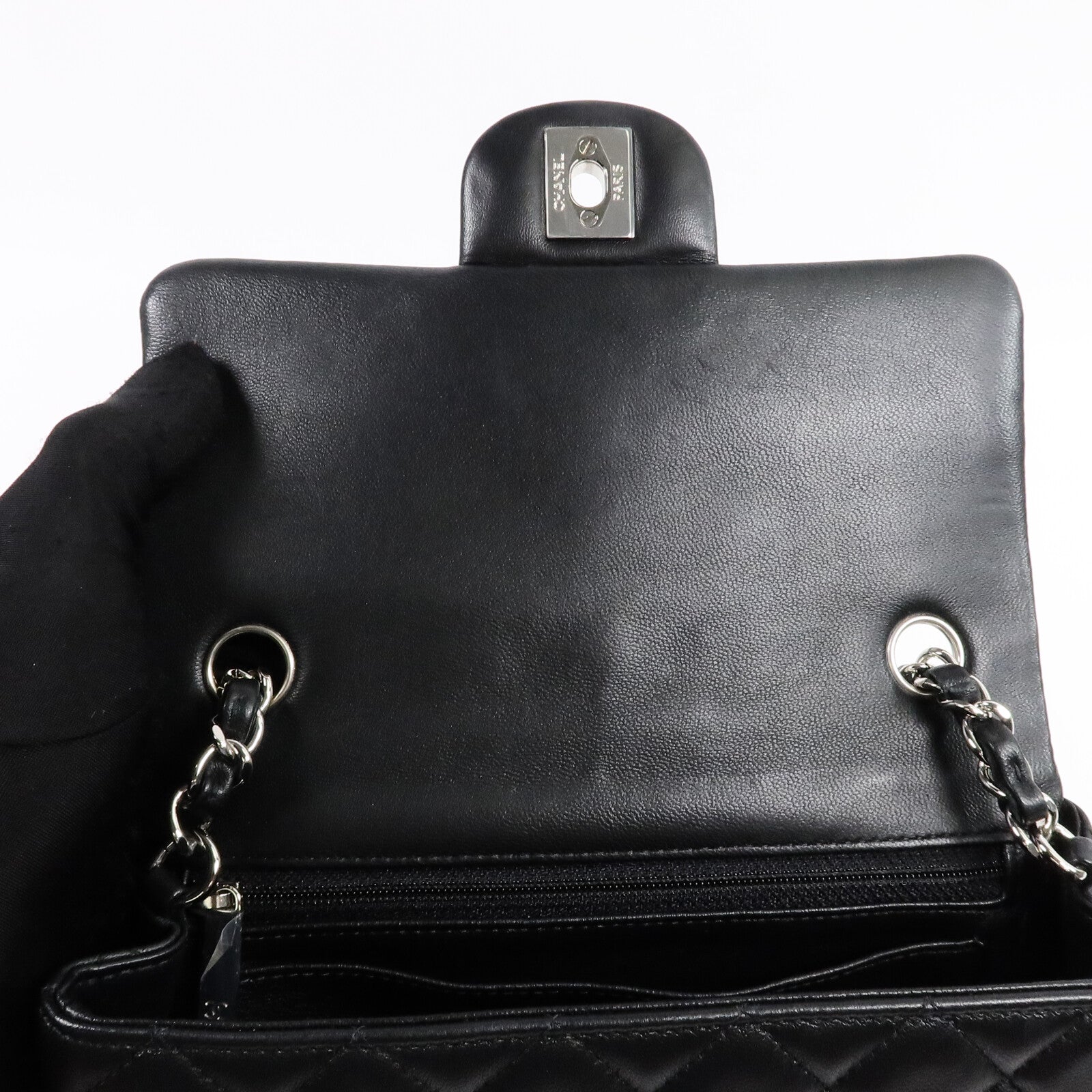 CHANEL 羊皮皮革Classic 20肩背袋