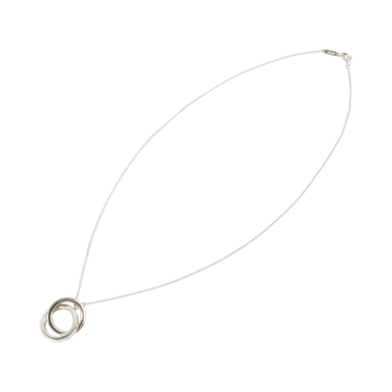 TIFFANY＆CO 925純銀Interlocking Circle Necklace項鏈