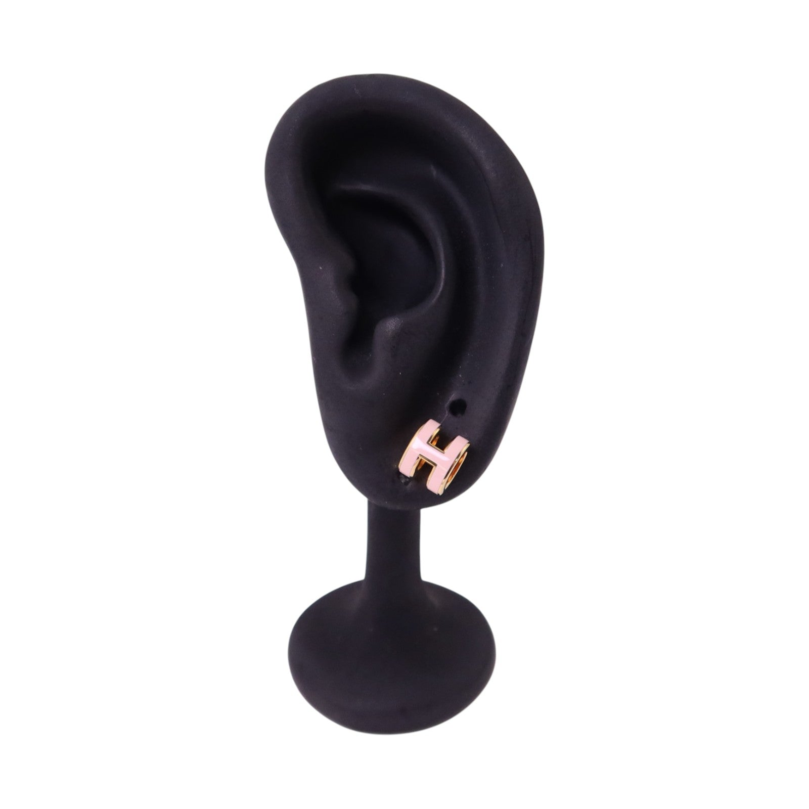 HERMES 金屬/琺瑯Mini Pop H Earrings金扣耳環