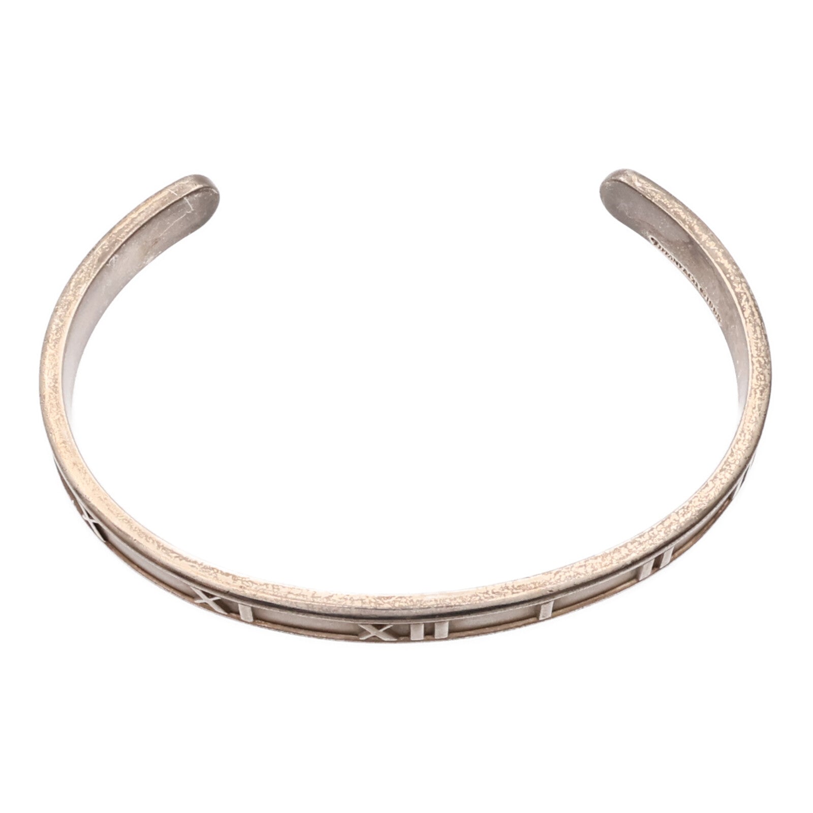 TIFFANY＆CO 925純銀Atlas Bangle鑽石手鐲