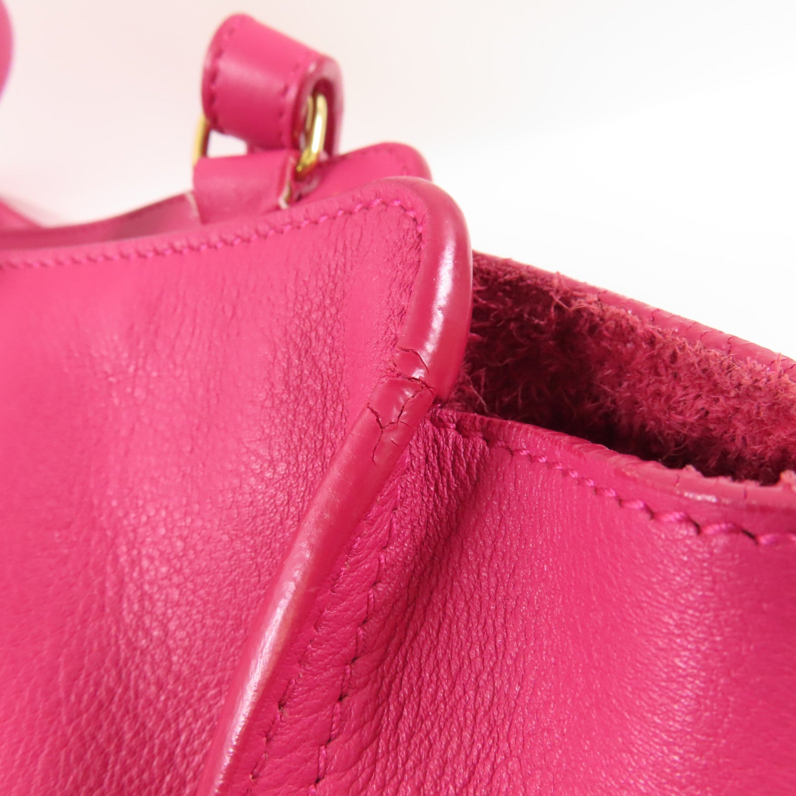 YVES SAINT LAURENT 【激減優惠】牛皮皮革Y Cabas金扣手挽肩背兩用袋