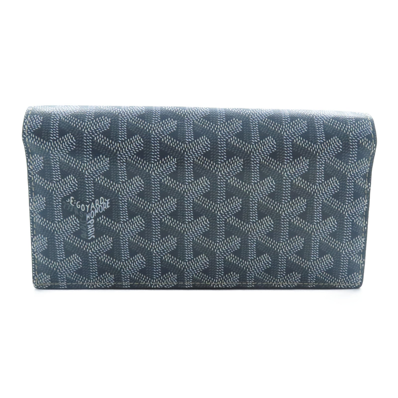 GOYARD 塗層帆布Long Wallet長錢包灰色