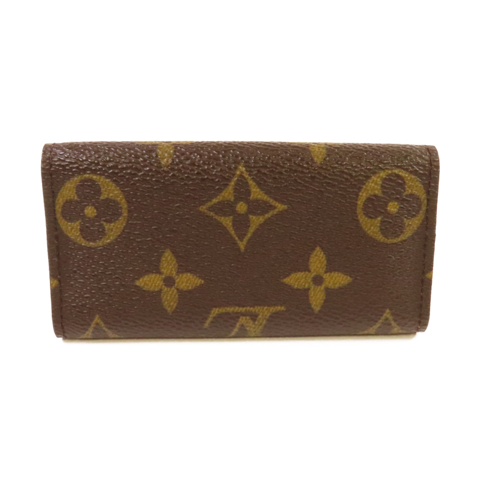 LOUIS VUITTON Monogram Multicles 4 Key Holder金扣鎖匙套啡色