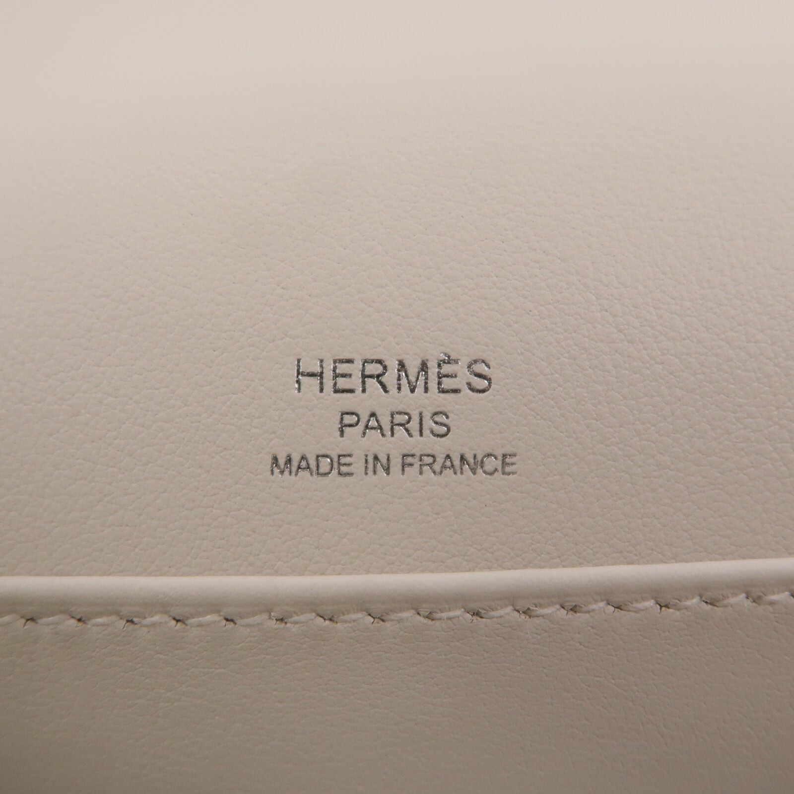 HERMES Evercolor皮革Mini Roulis肩背袋Blanc