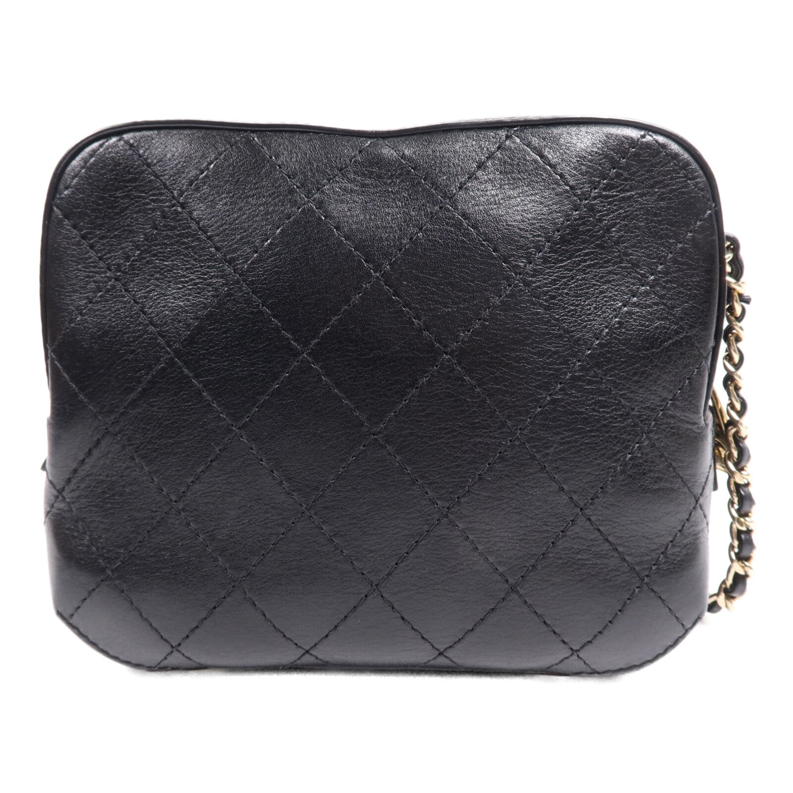 CHANEL 牛皮皮革Chain Shoulder Bag金扣鏈帶肩背袋