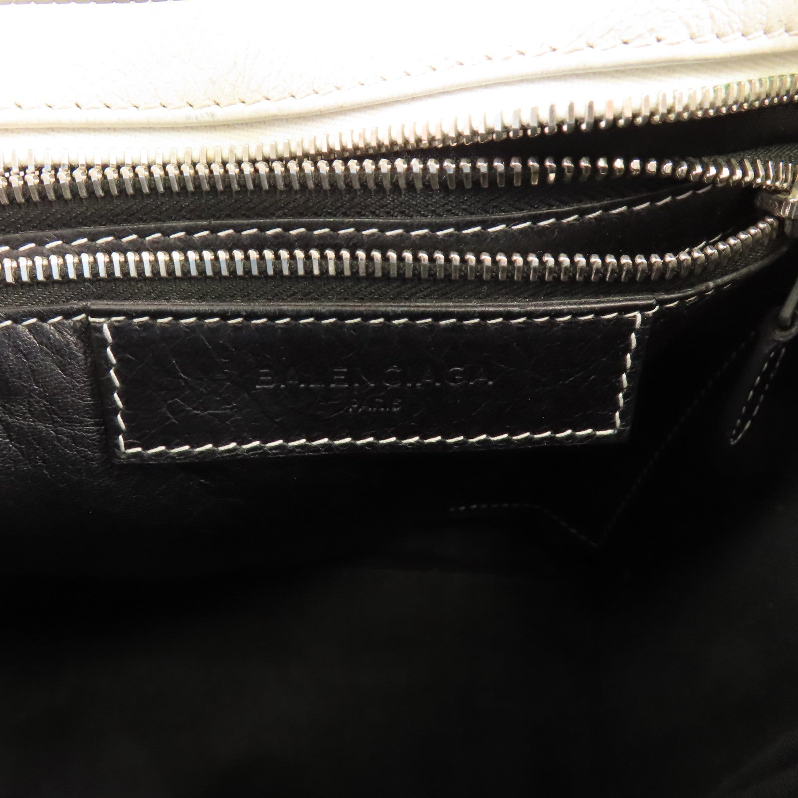 BALENCIAGA 牛皮皮革Bazzaar XS銀扣手挽肩背兩用袋