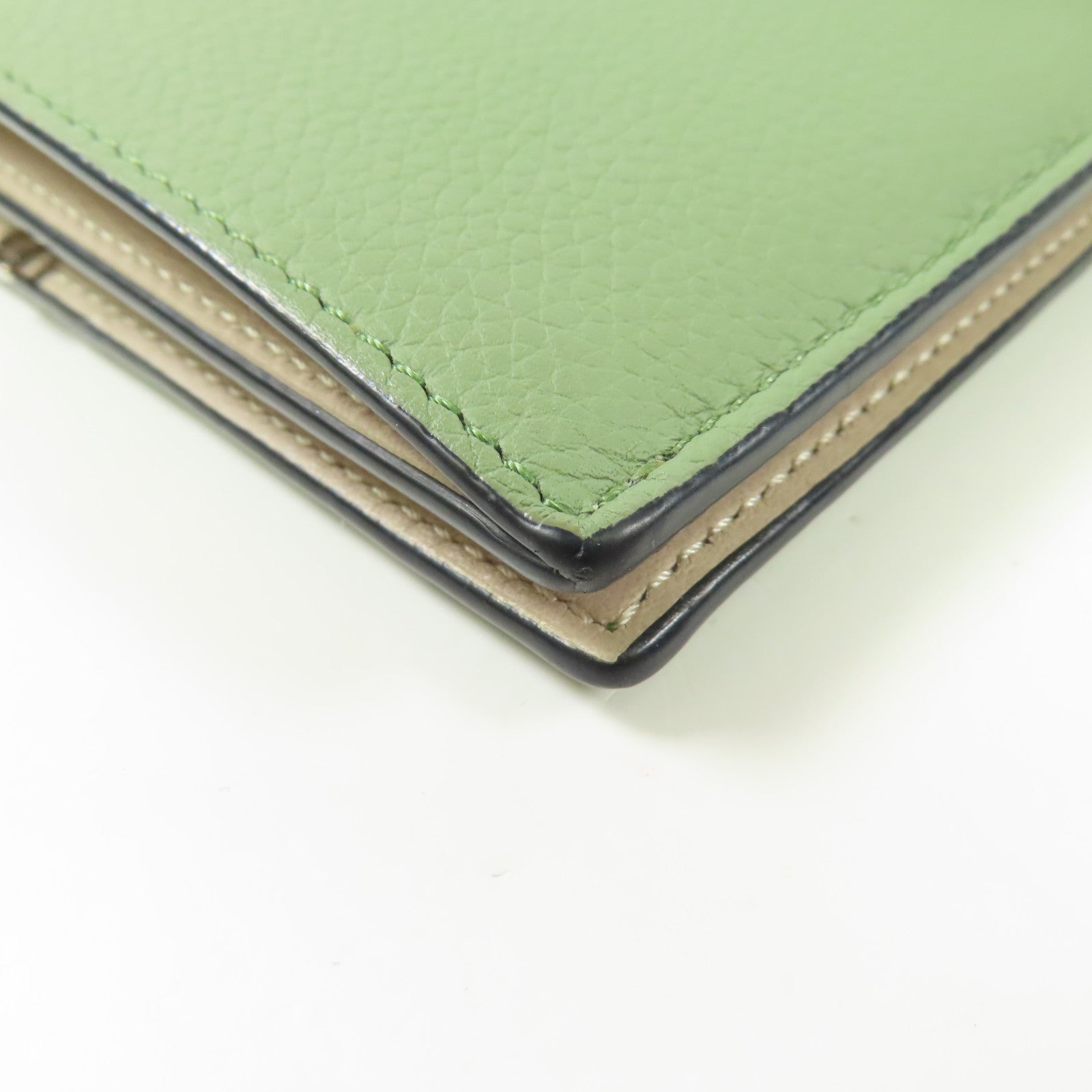 LOEWE 牛皮皮革Large Vertical Wallet銀扣長錢包