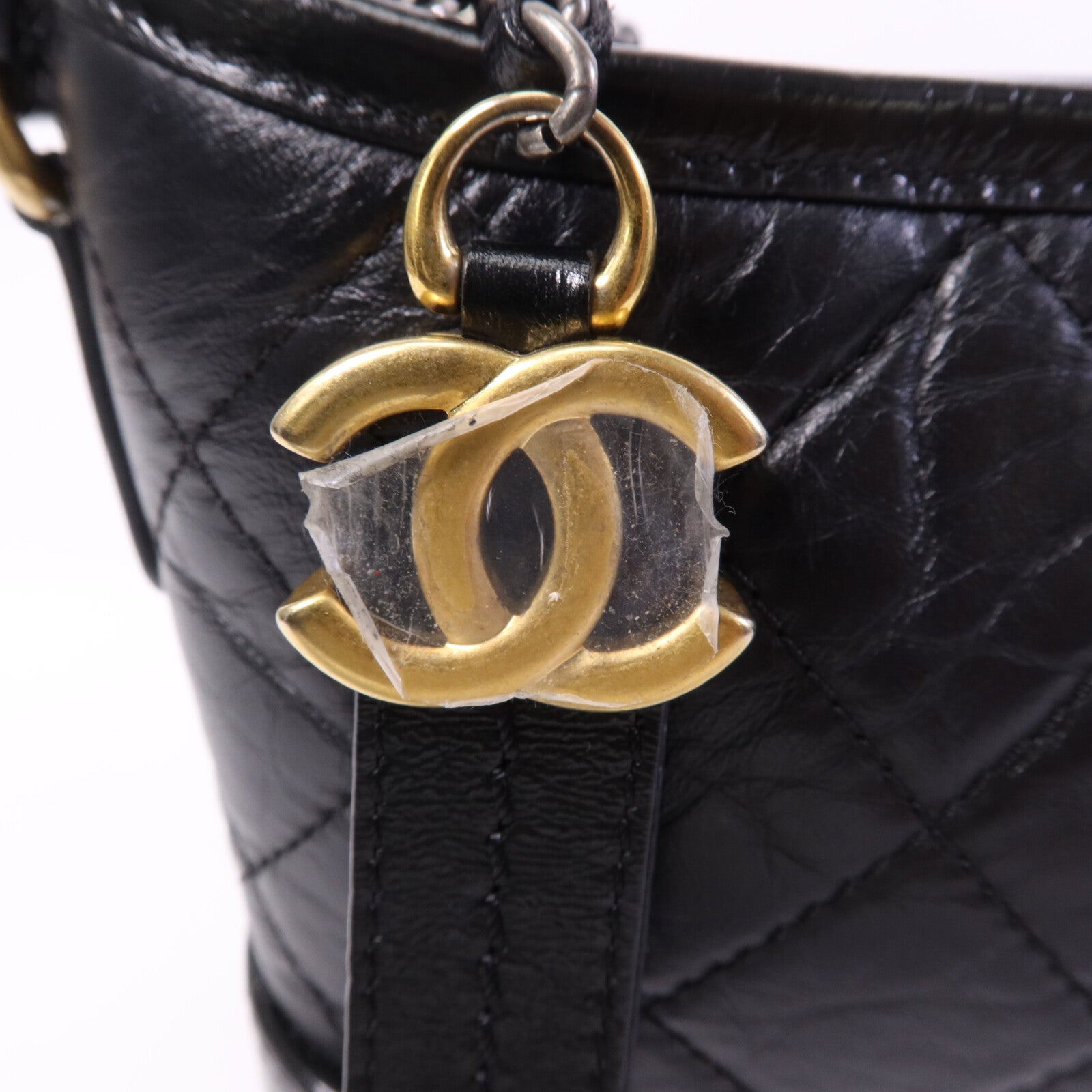 CHANEL 牛皮皮革Gabrielle Small鏈帶肩背袋