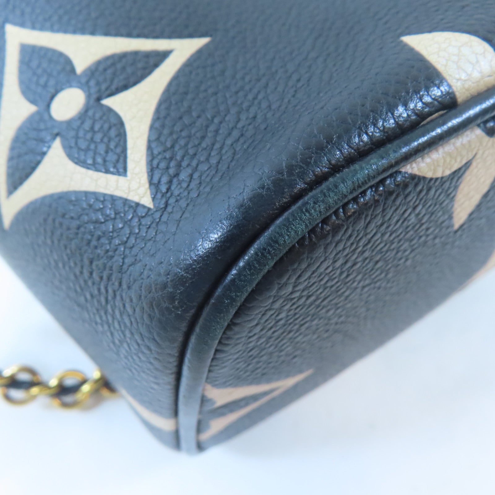 LOUIS VUITTON Monogram Giant Vanity PM金扣手挽肩背兩用袋黑色