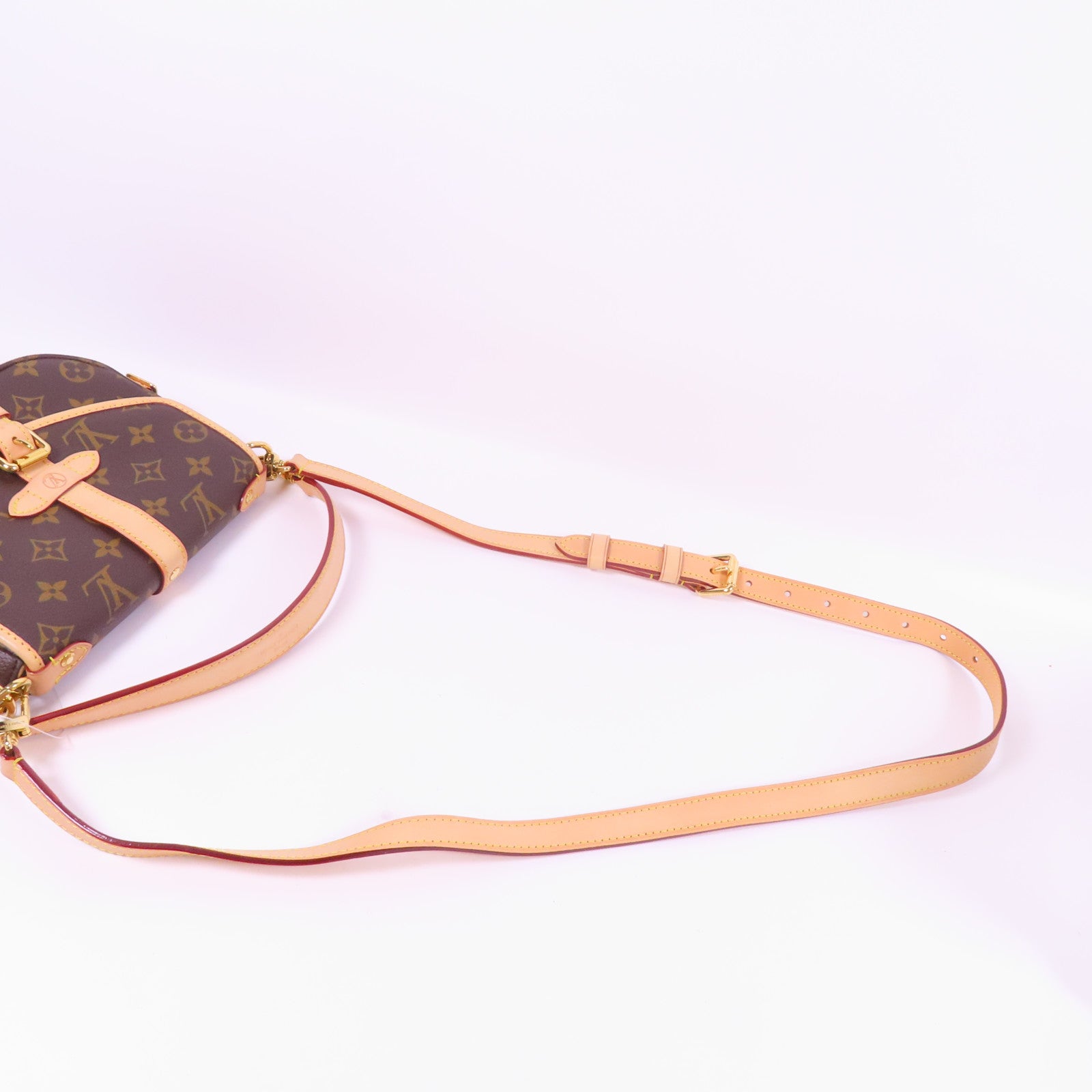 LOUIS VUITTON Monogram Saumur BB金扣手挽肩背兩用袋