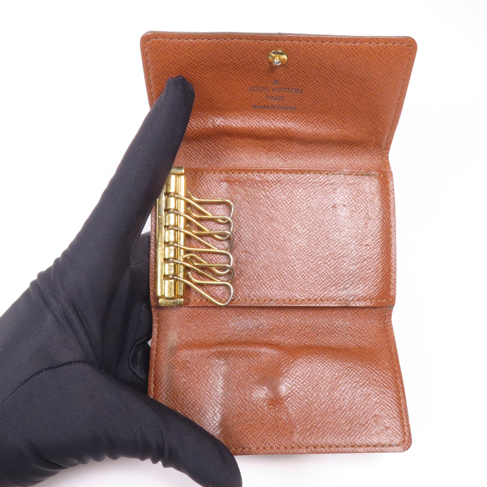 LOUIS VUITTON Monogram 6 Key Holder金扣鎖匙包