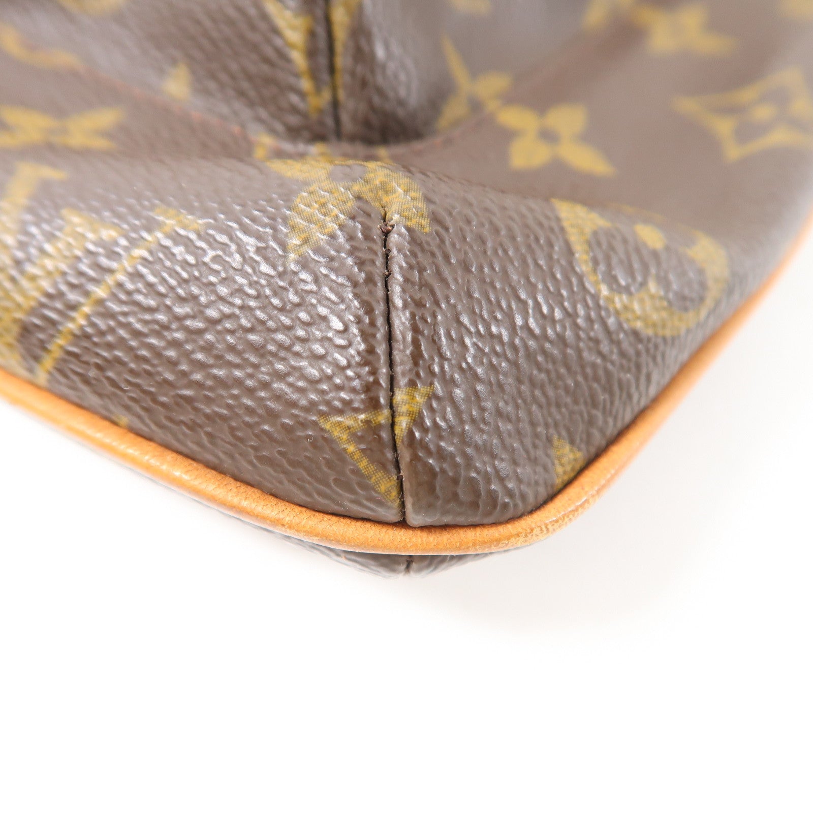 LOUIS VUITTON Monogram Partition Pouch金扣手拿包啡色