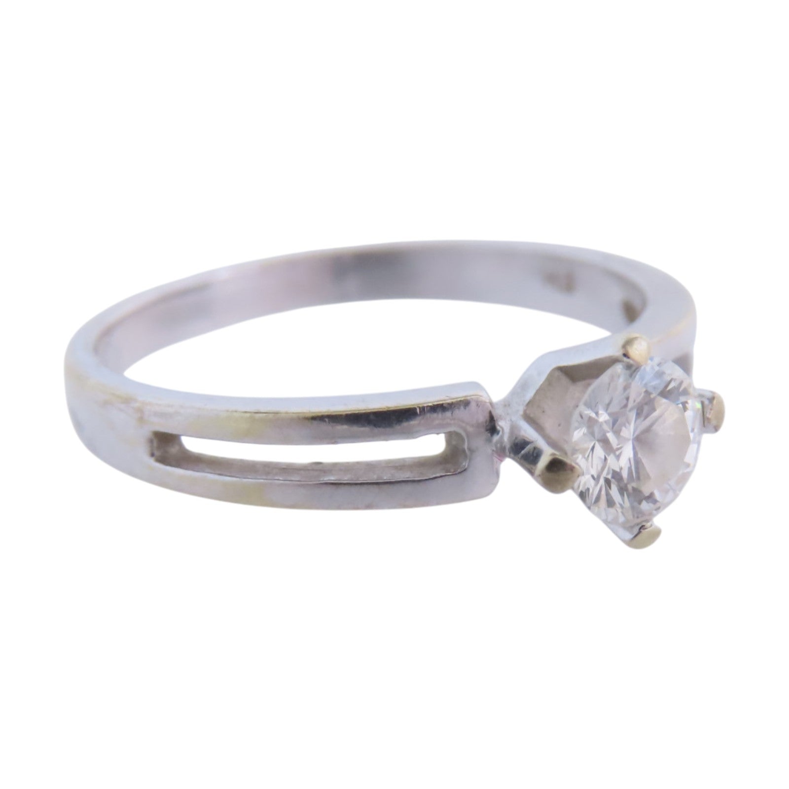 JEWELRY 【激減優惠】18K白金Diamond Ring鑽石戒指US#6