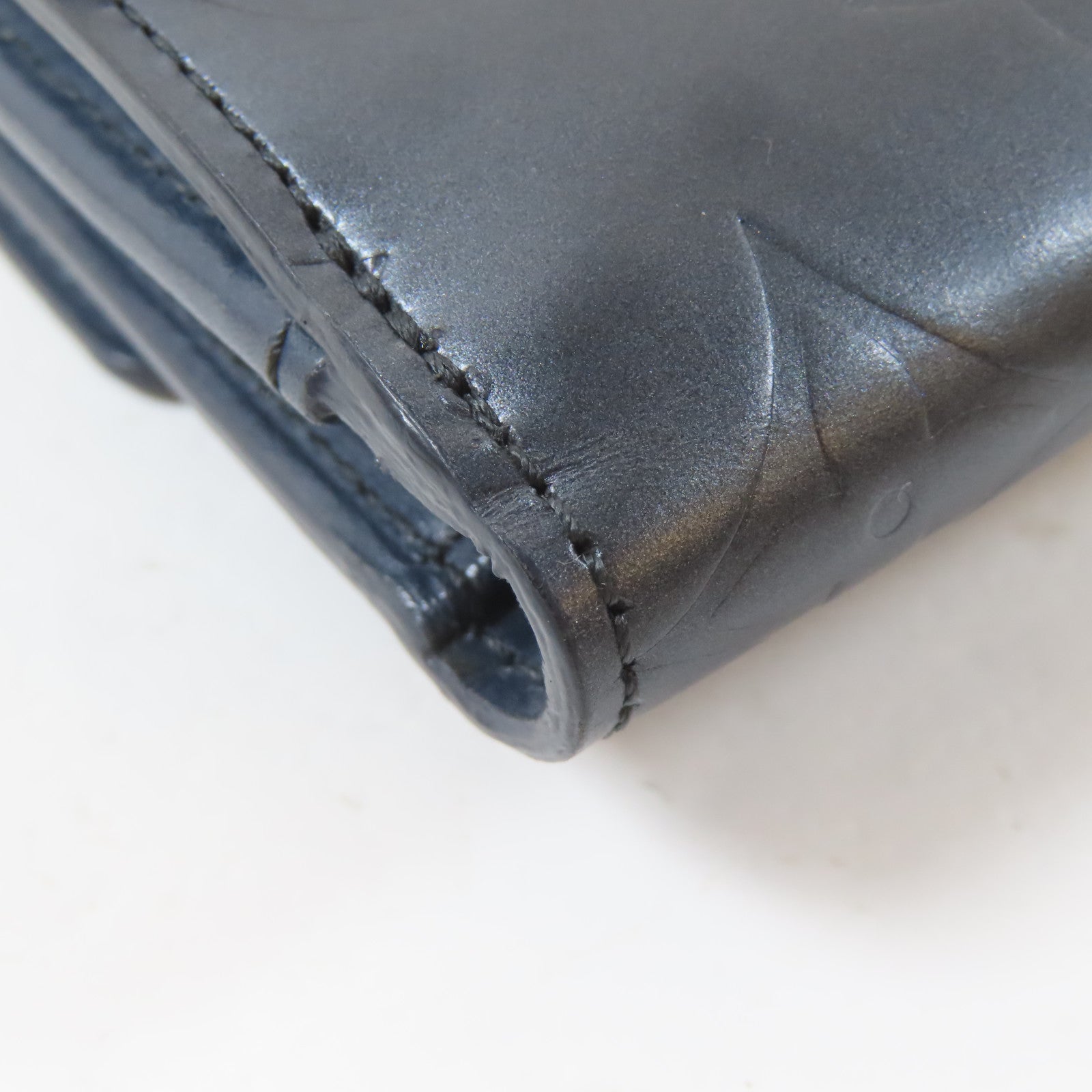LOUIS VUITTON Monogram Mat Porto Monevier Cult Credit銀扣錢包灰色