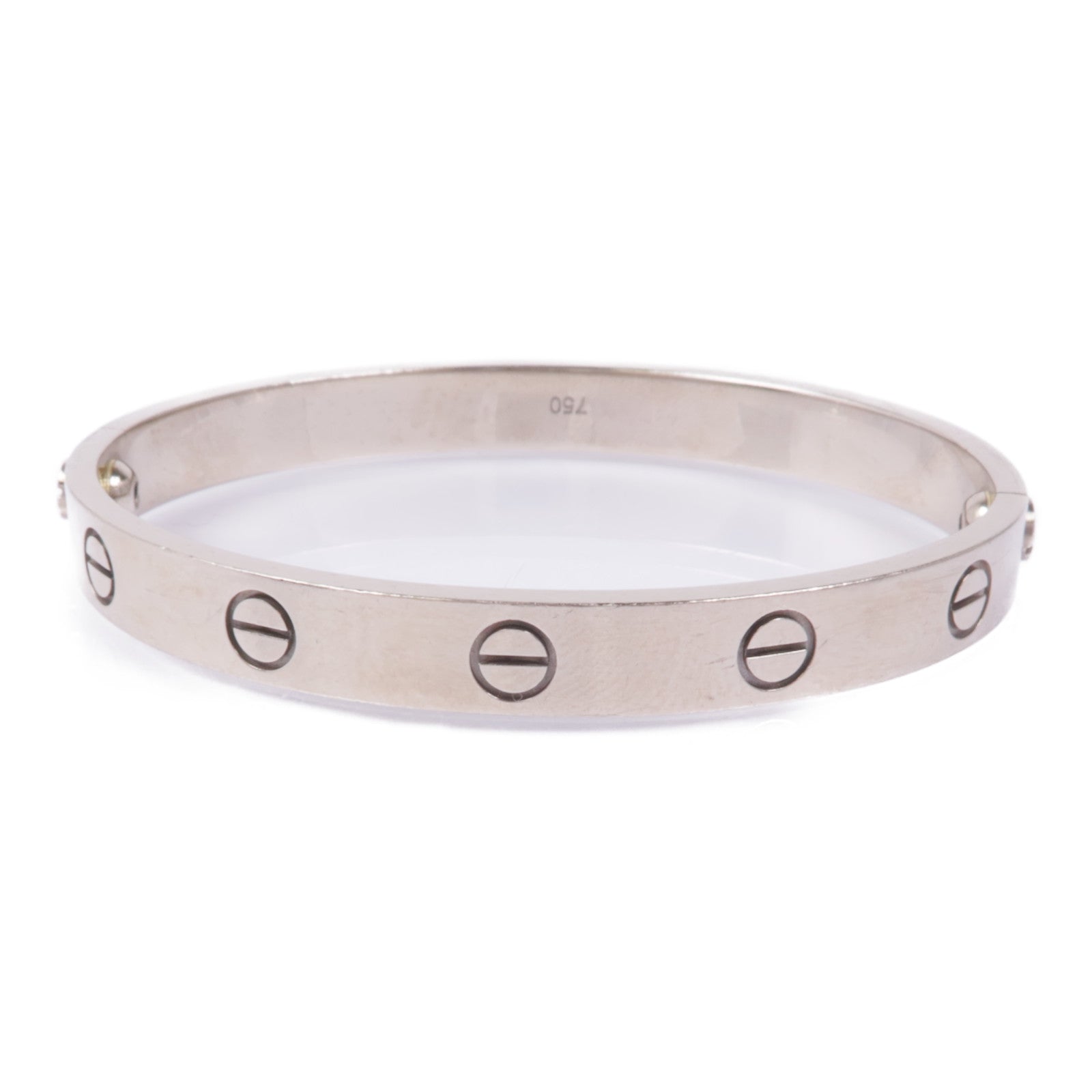 CARTIER 【激減優惠】18K白金Love Bracelet手鐲Cartier#16