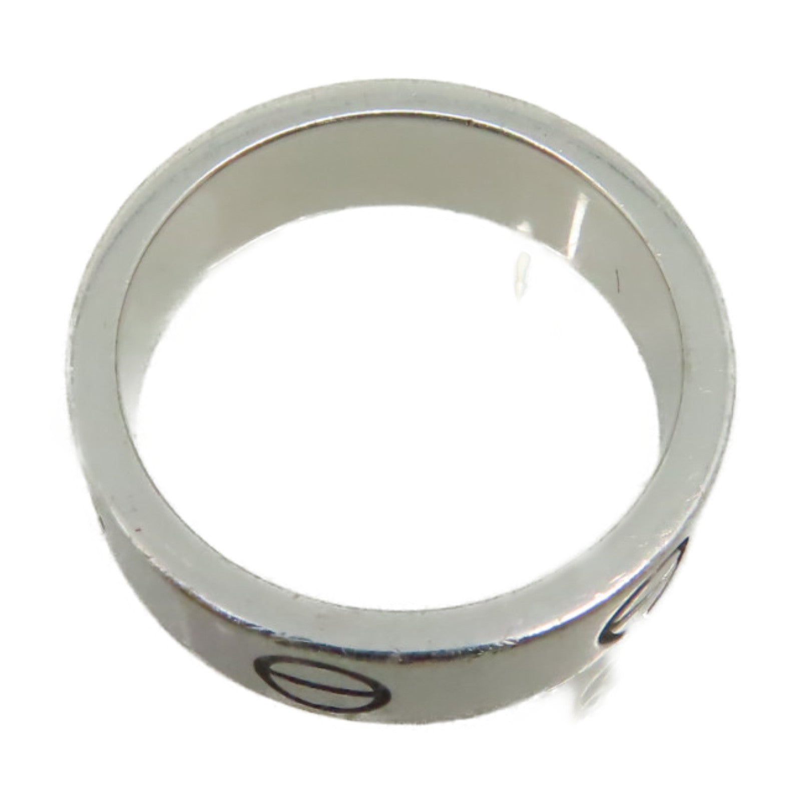 CARTIER 【激減優惠】18K白金Love Ring戒指#53