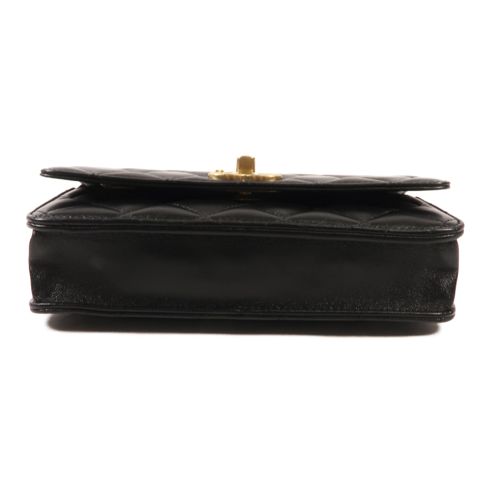 CHANEL 羊皮皮革WOC Wallet On Chain金扣鏈帶肩背袋