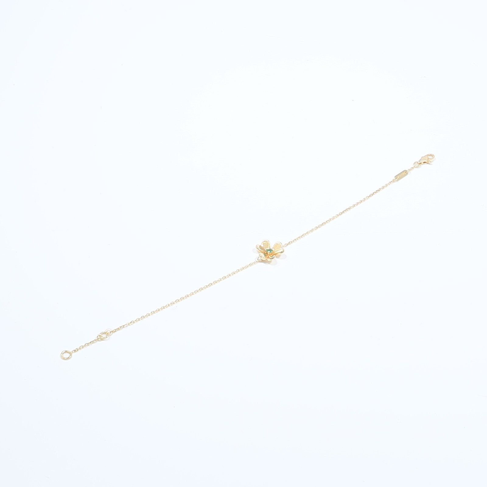 Van Cleef & Arpels 18K黃金Frivole Bracelet綠寶石手鏈