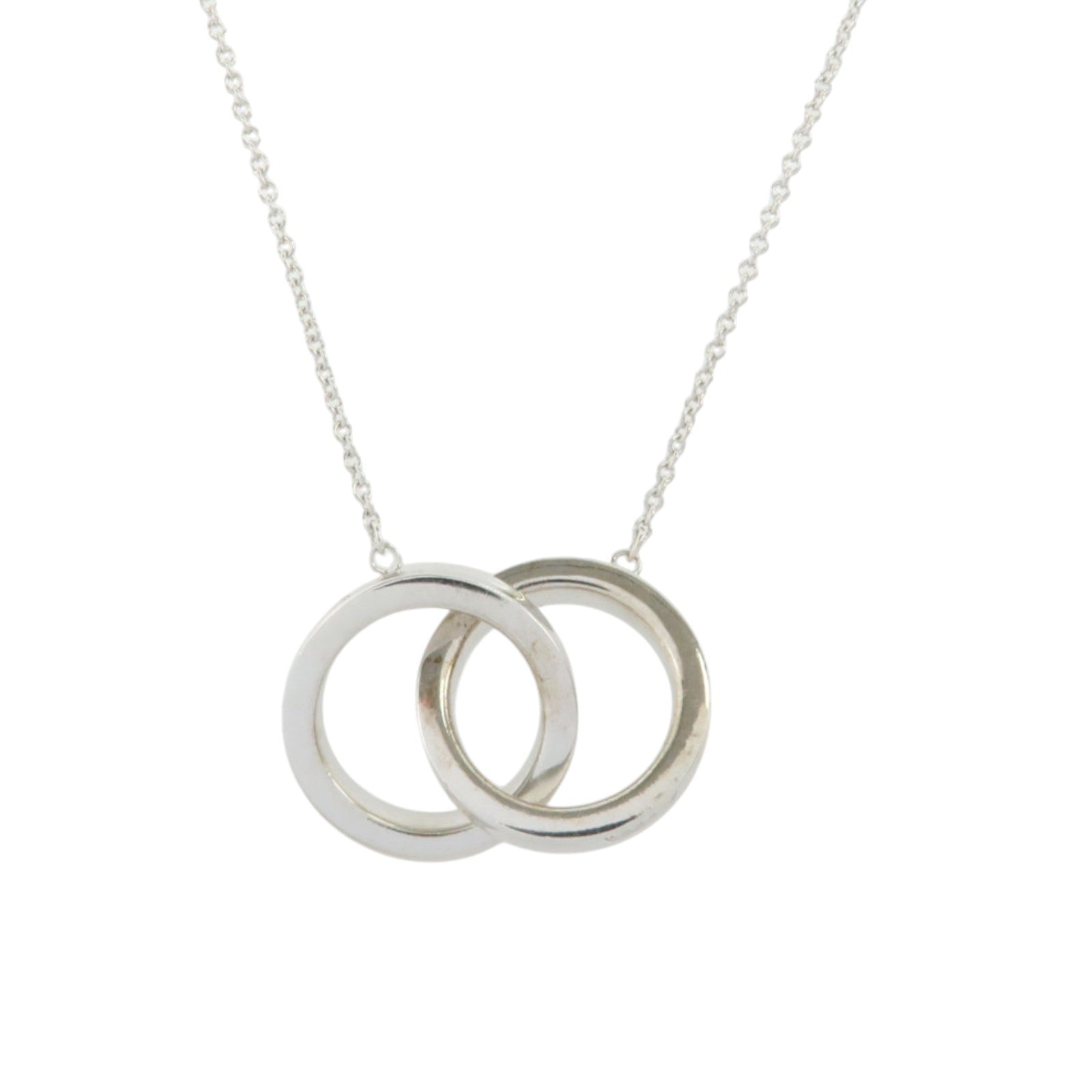 TIFFANY＆CO 925純銀Interlocking Circle Necklace項鏈