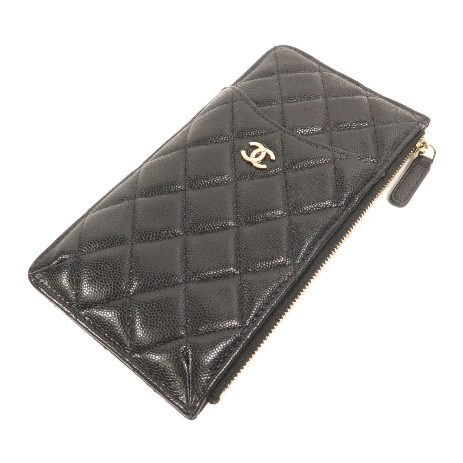 CHANEL 牛皮皮革Classic Phone Pouch with Zipper長錢包