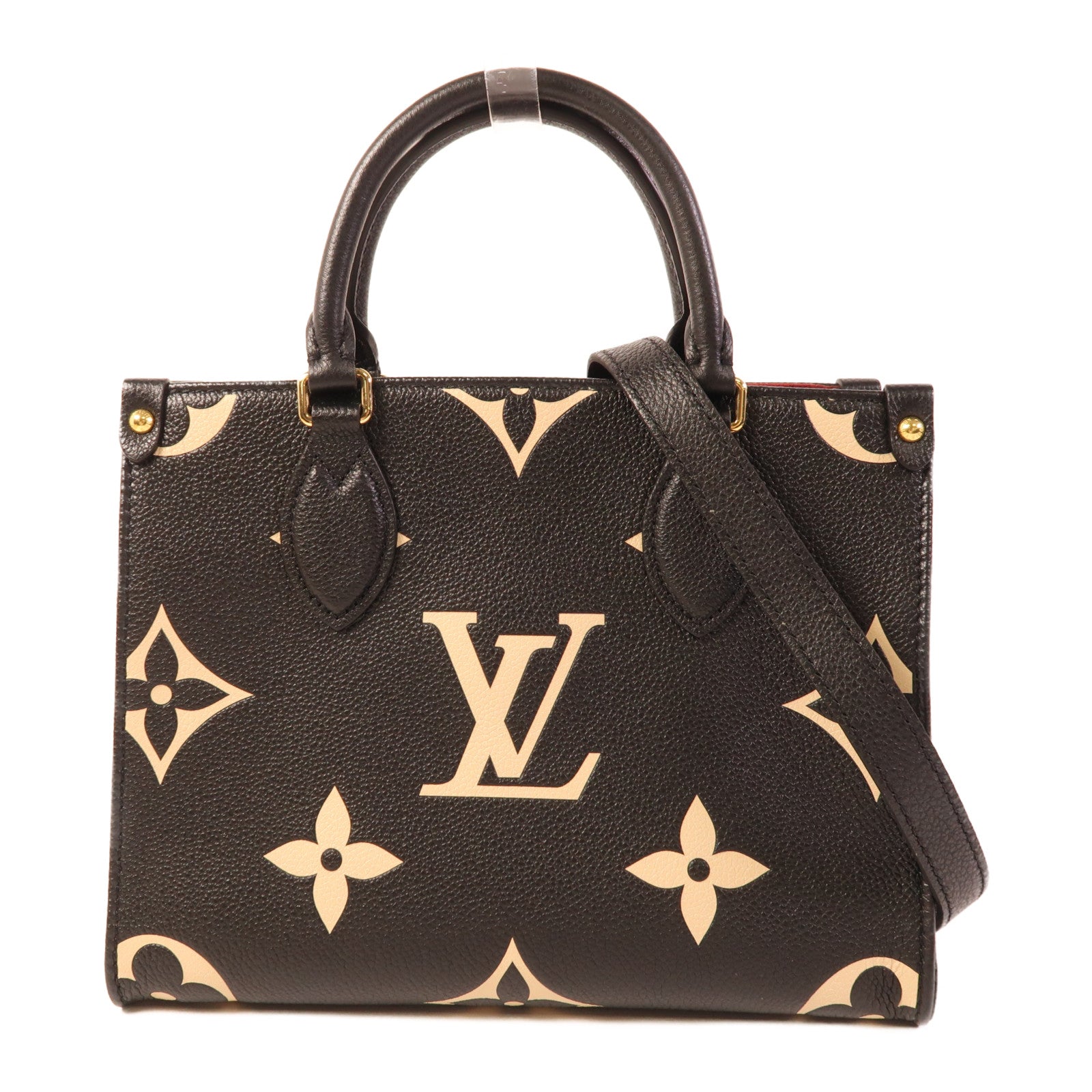 LOUIS VUITTON Monogram Empreinte On The Go PM金扣手挽肩背兩用袋