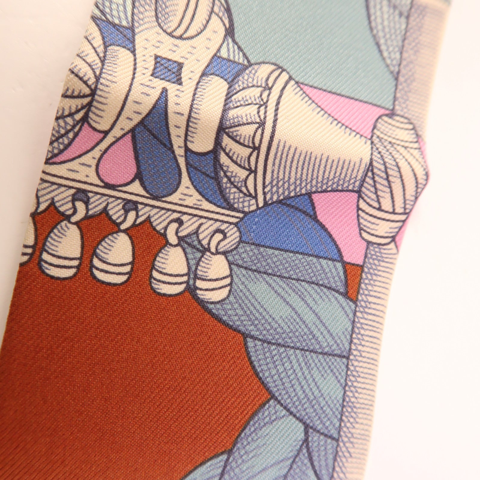 HERMES 絲質Twilly絲巾