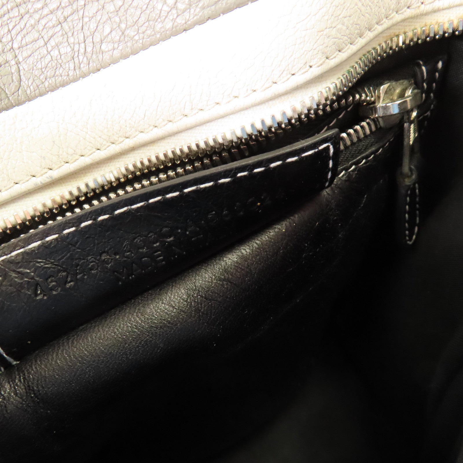 BALENCIAGA 牛皮皮革Bazzaar XS銀扣手挽肩背兩用袋