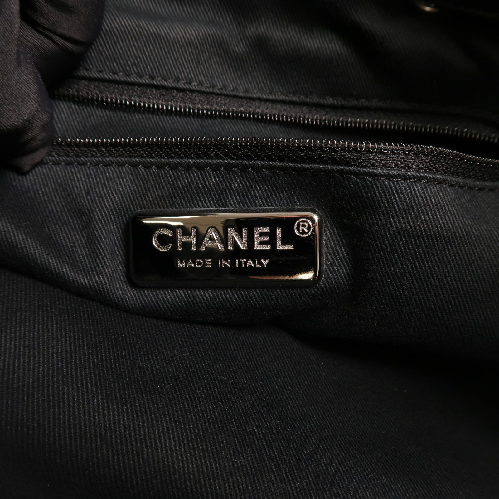 CHANEL 馬毛/牛皮皮革Totebag銀扣鏈帶手挽袋
