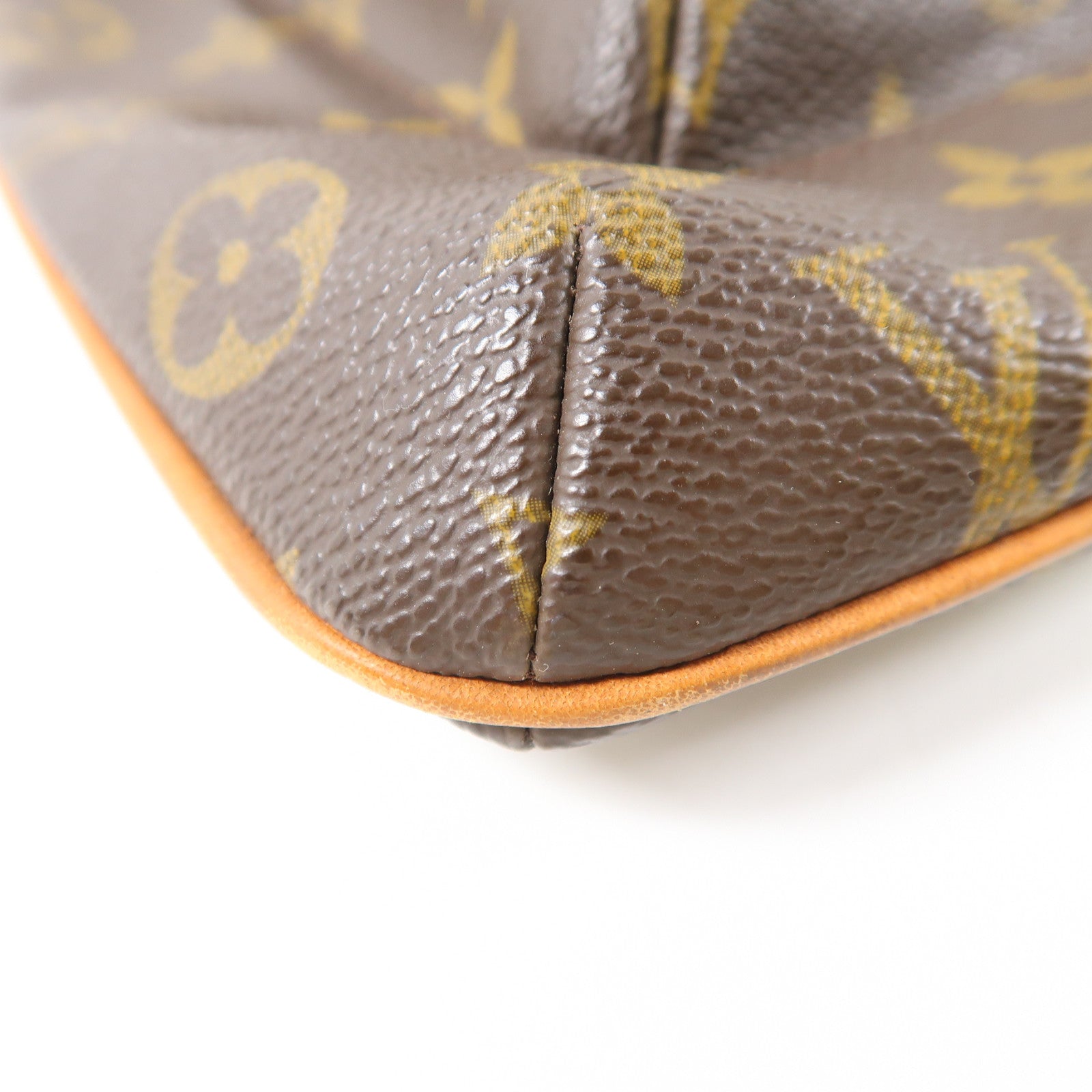 LOUIS VUITTON Monogram Partition Pouch金扣手拿包啡色