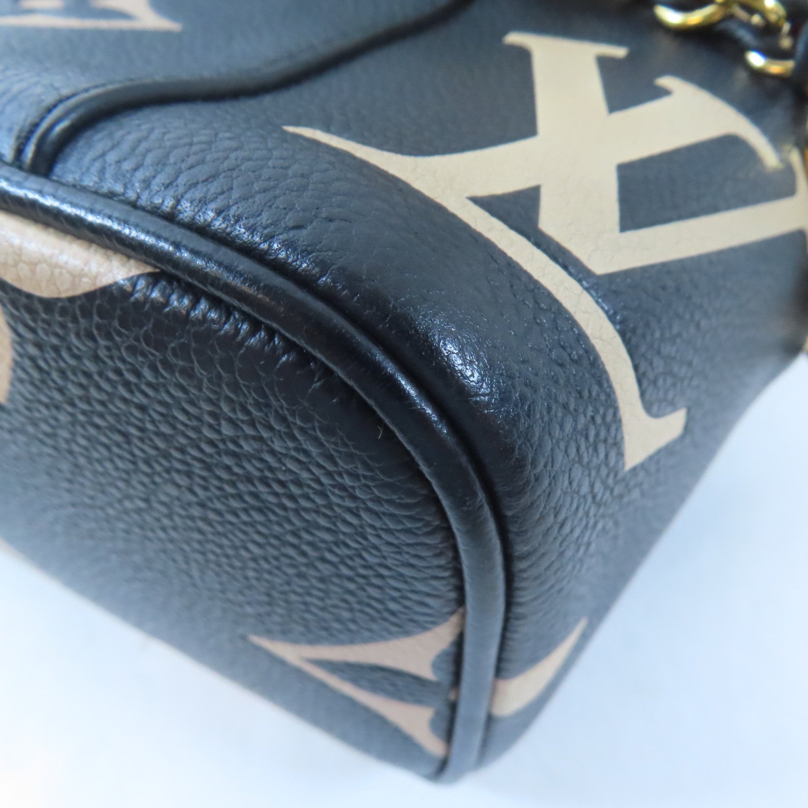 LOUIS VUITTON Monogram Giant Vanity PM金扣手挽肩背兩用袋黑色