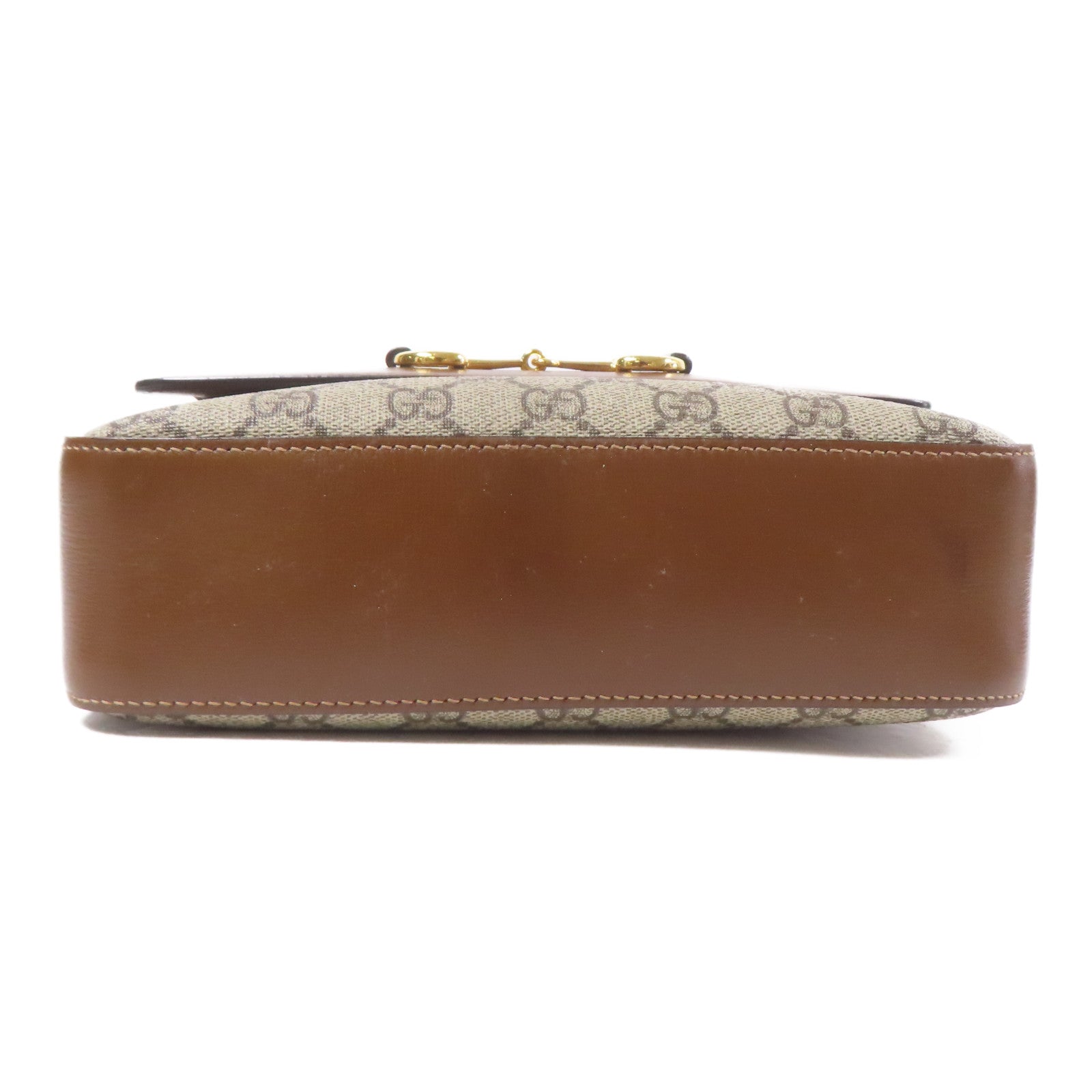 GUCCI 塗層帆布Horsebit 1955 Small Camera Bag金扣肩背袋