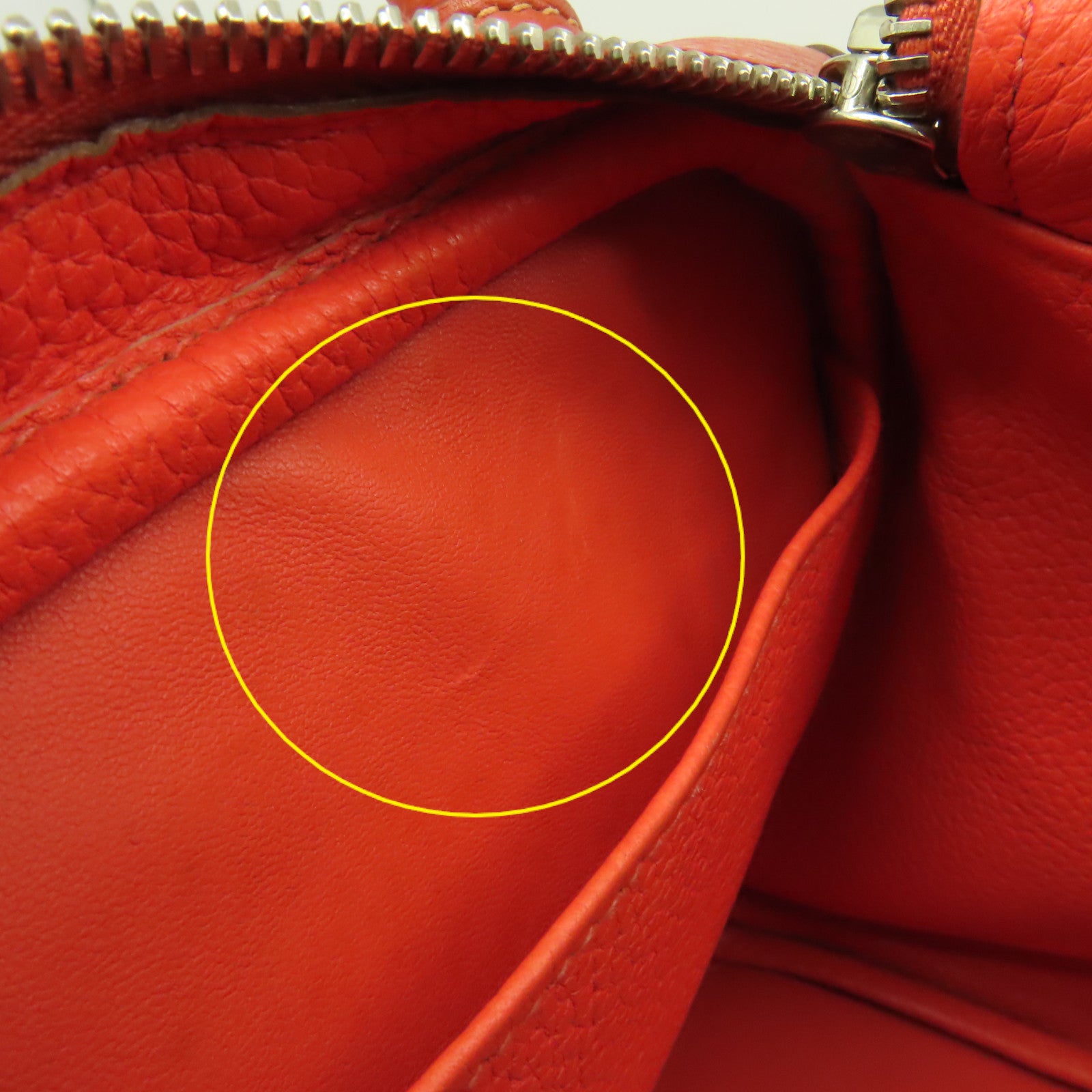 HERMES **【激減優惠】Clemence皮革Lindy 30 Shoulder Bag銀扣肩背袋Sanguine三文魚色/Rose Jaipur糖果紅色