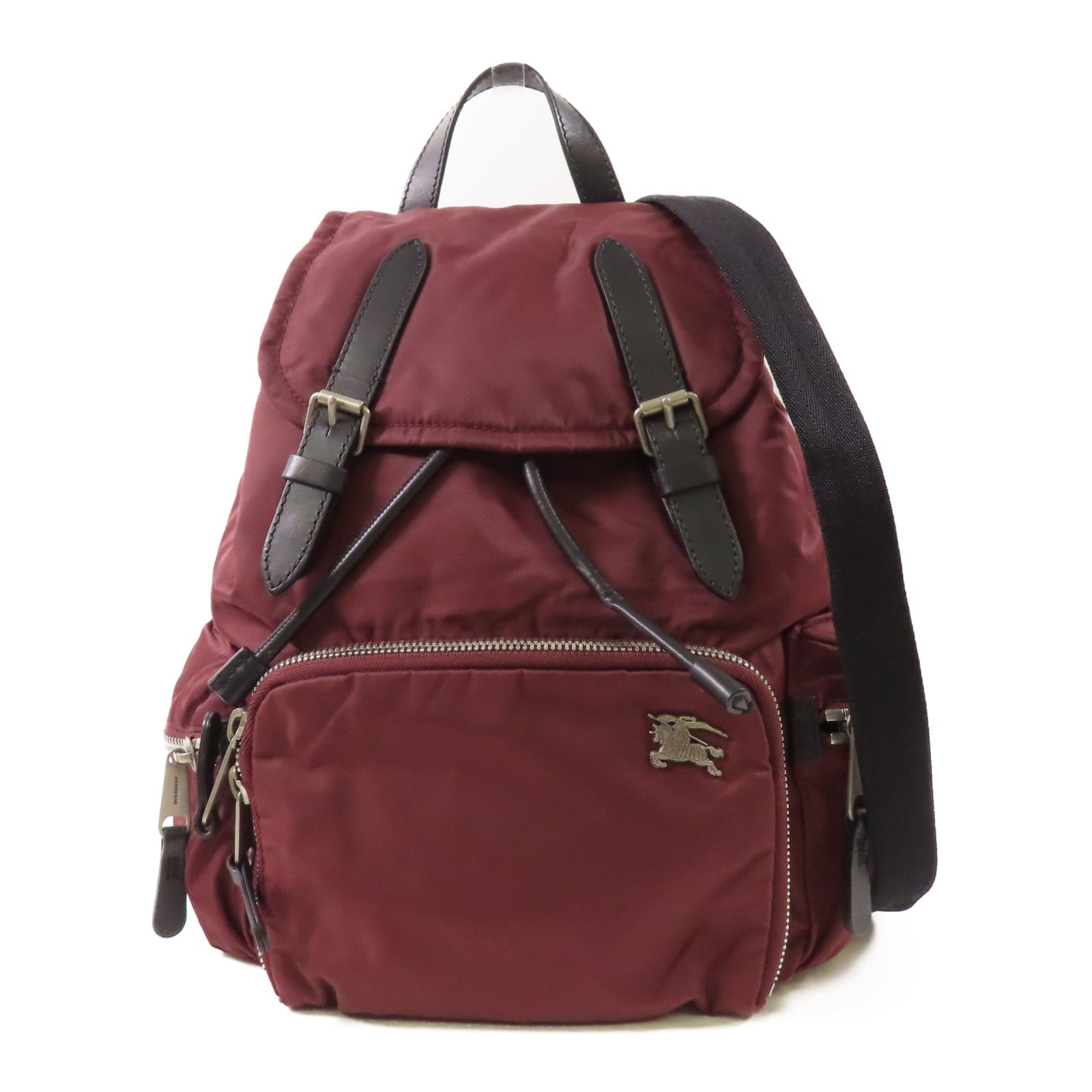 BURBERRY 尼龍Backpack銀扣背包