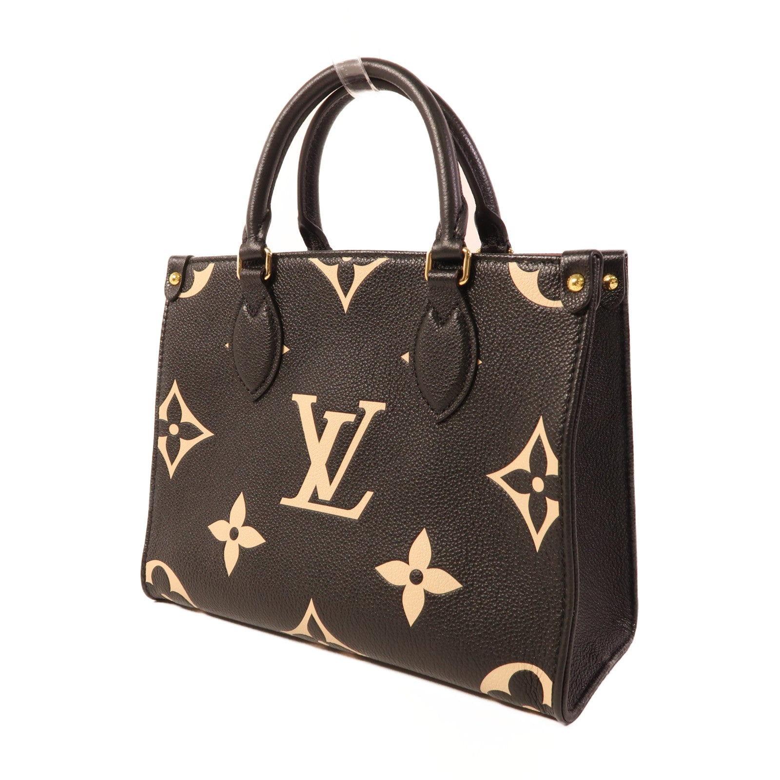 LOUIS VUITTON Monogram Empreinte On The Go PM金扣手挽肩背兩用袋