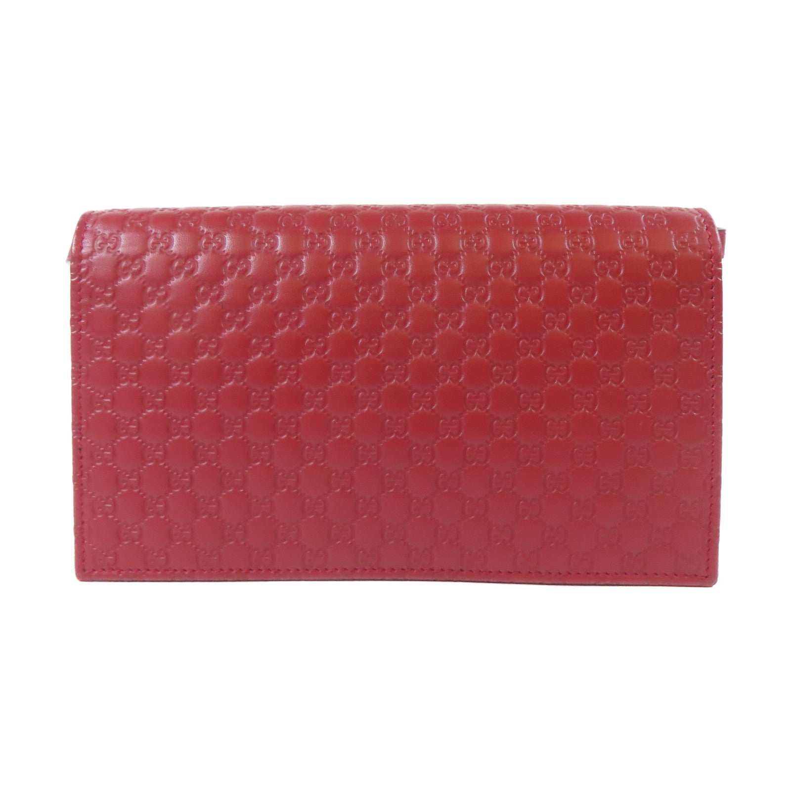 GUCCI 牛皮皮革Shoulder Bag金扣肩背袋紅色