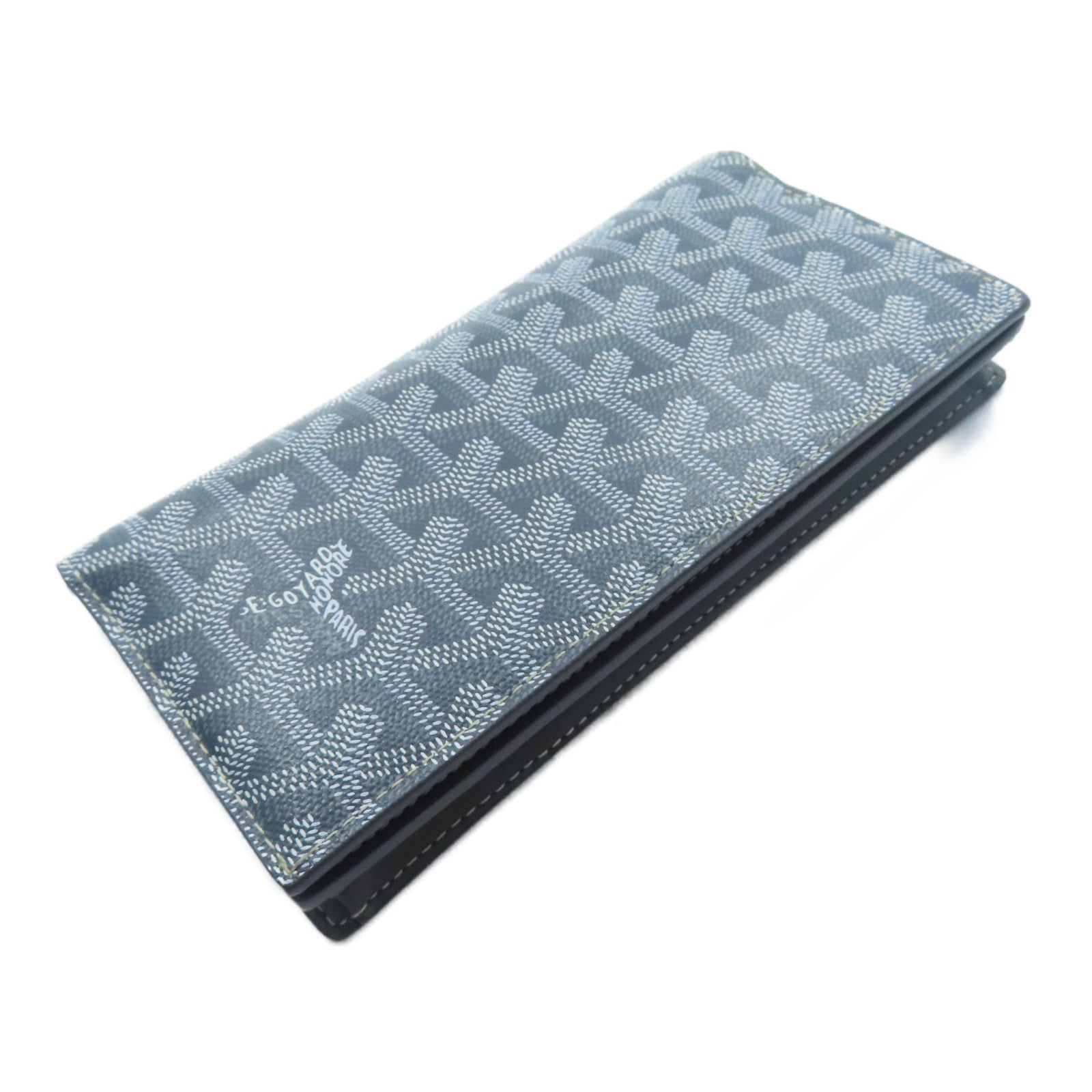 GOYARD 塗層帆布Long Wallet長錢包灰色