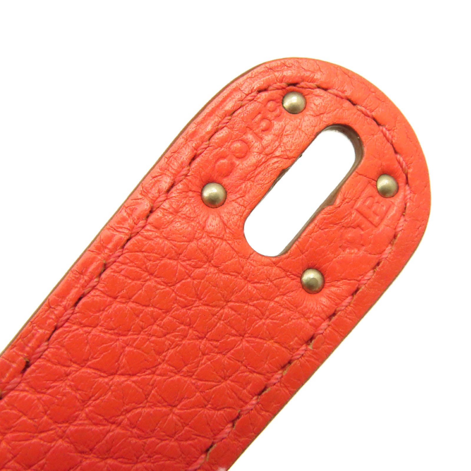 HERMES **【激減優惠】Clemence皮革Lindy 30 Shoulder Bag銀扣肩背袋Sanguine三文魚色/Rose Jaipur糖果紅色