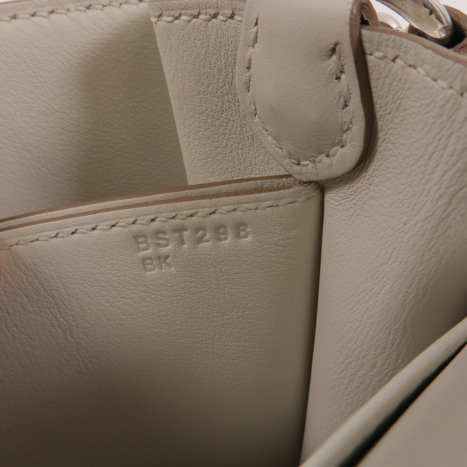 HERMES Evercolor皮革Mini Roulis肩背袋Blanc