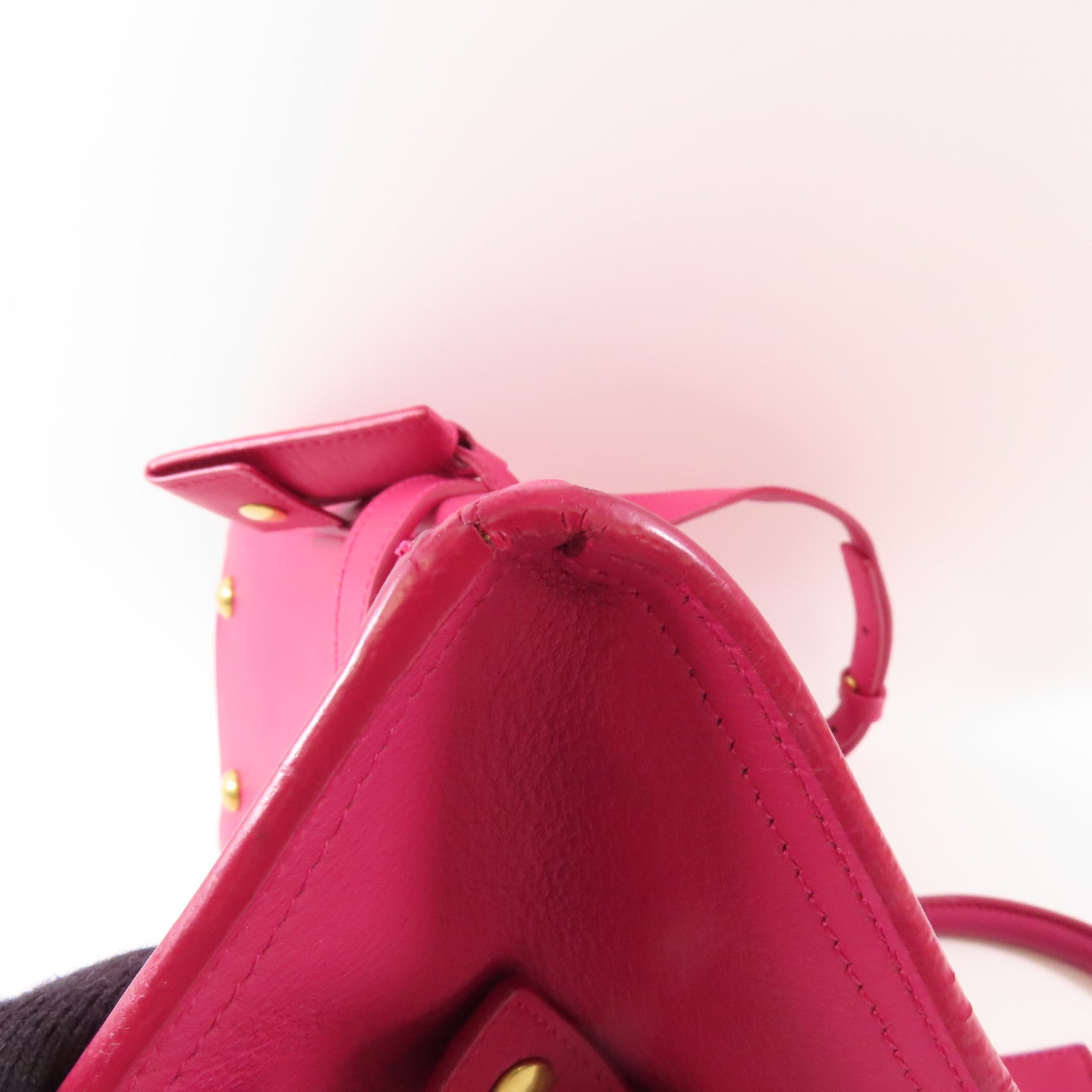 YVES SAINT LAURENT 牛皮皮革Y Cabas金扣手挽肩背兩用袋