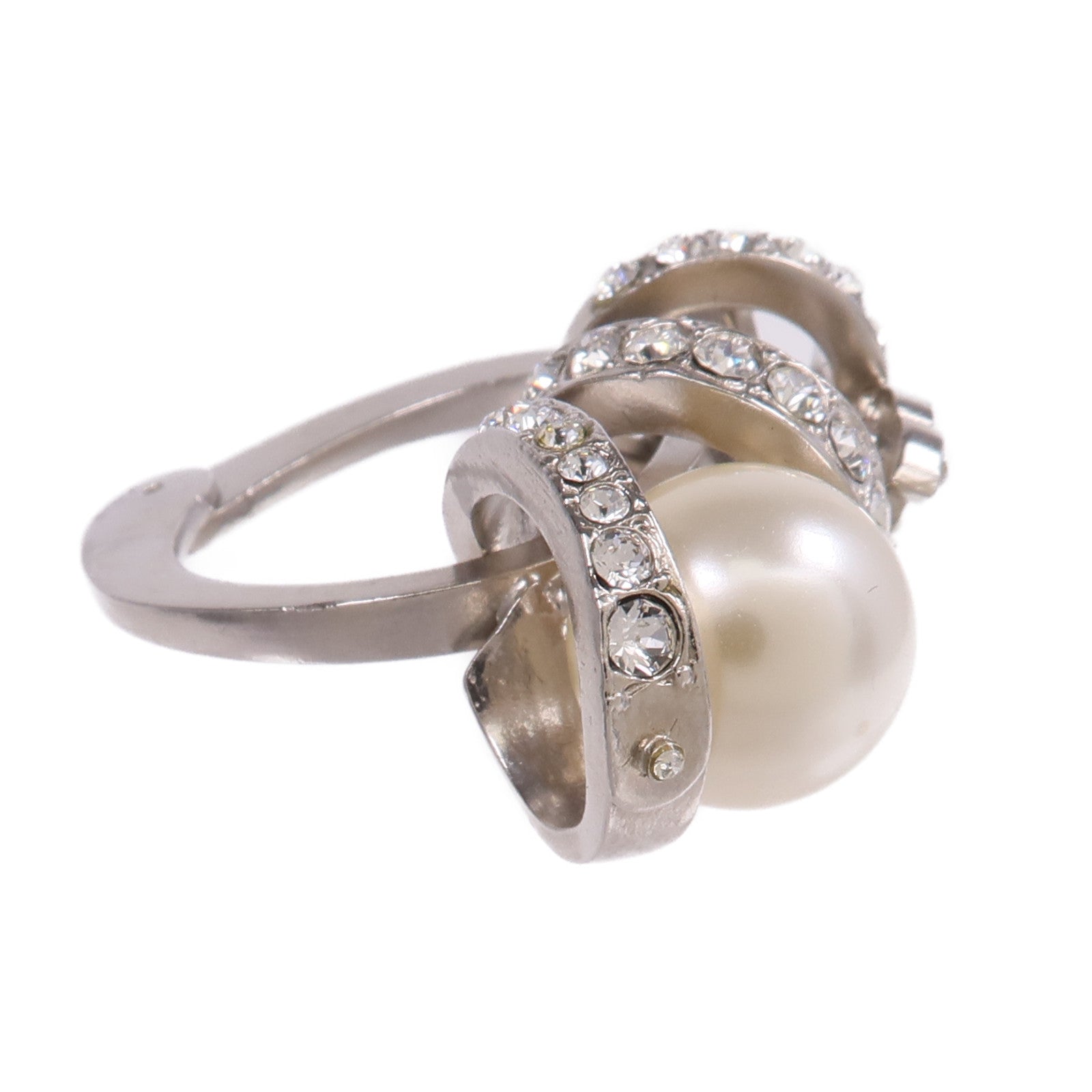 CHANEL PVC/金屬Ring戒指US#6