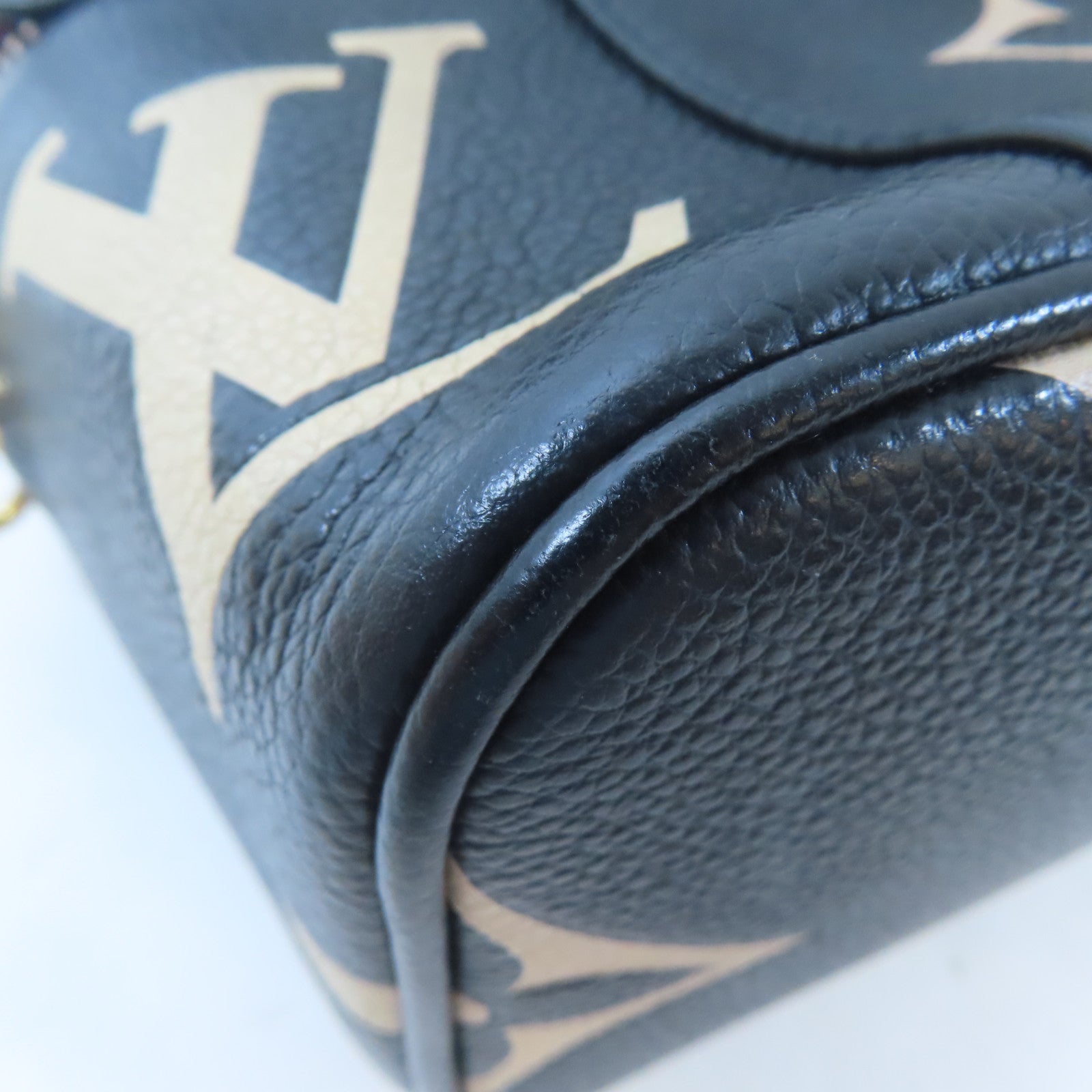LOUIS VUITTON Monogram Giant Vanity PM金扣手挽肩背兩用袋黑色