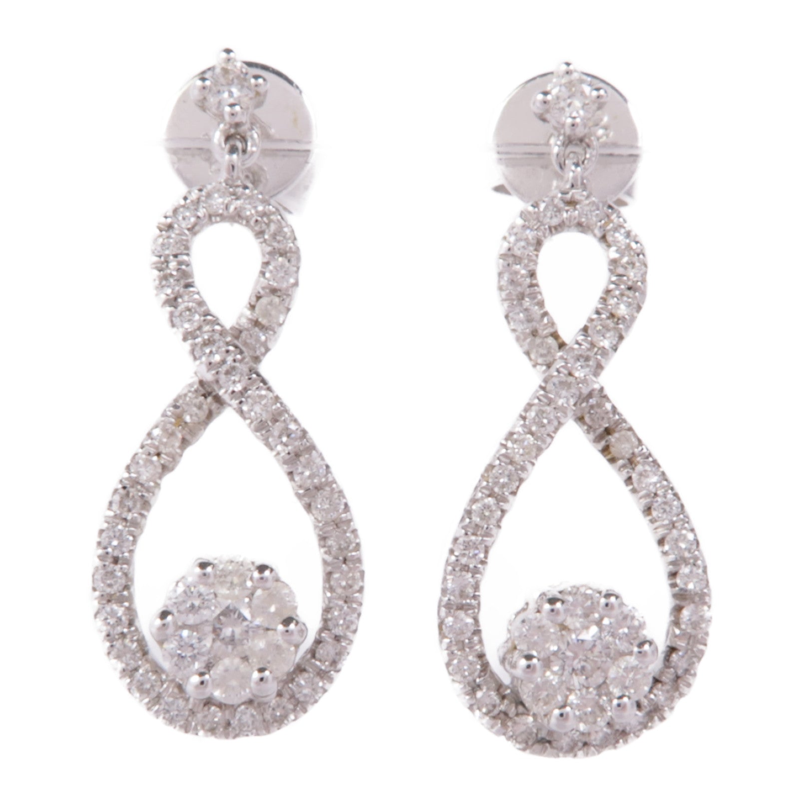 JEWELRY 18K白金Diamond Earrings鑽石耳環